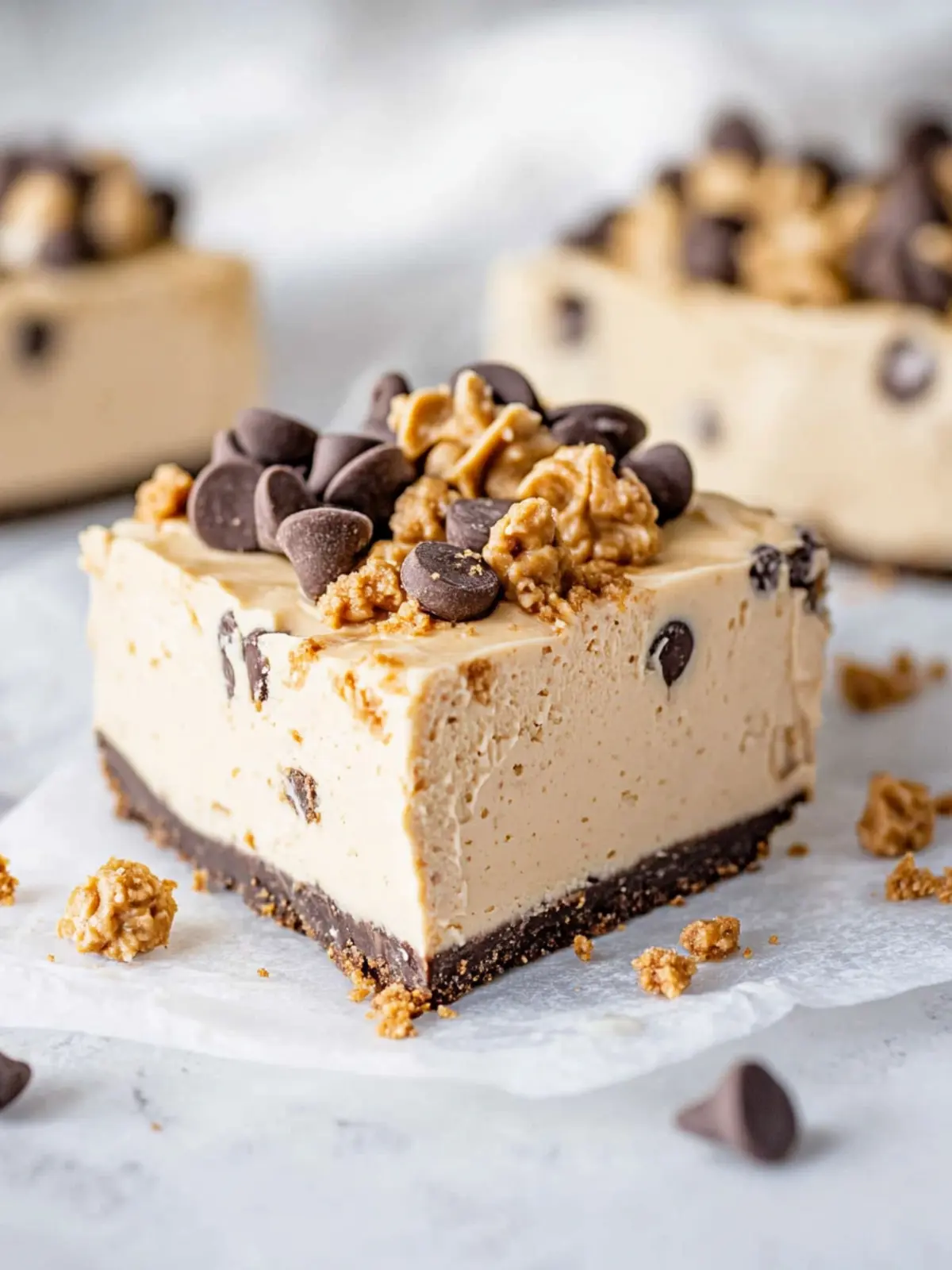Indulge Guilt-Free with Peanut Butter Cookie Dough Protein Cheesecake Peanut Butter Cookie Dough Protein Cheesecake