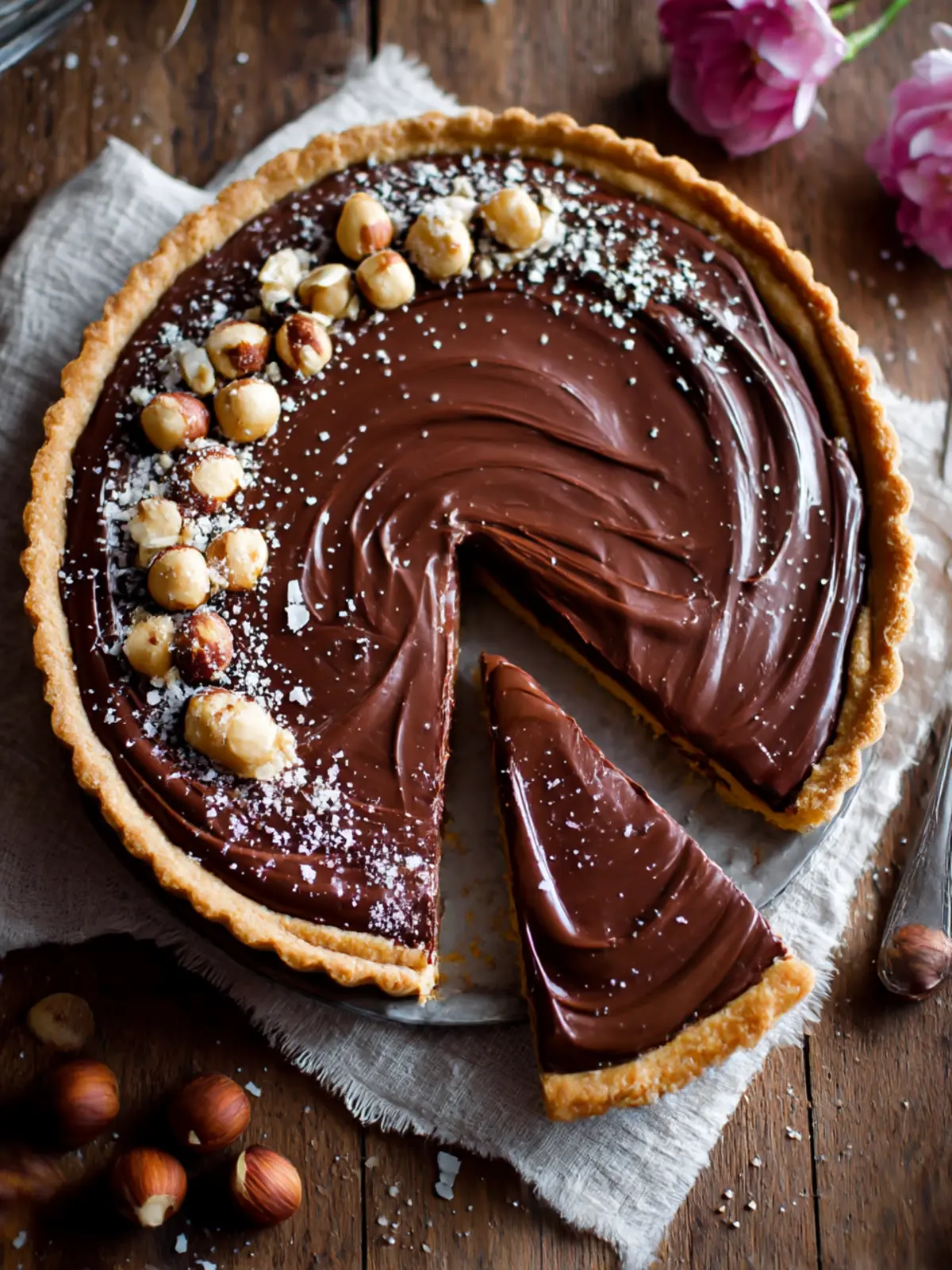 Decadent Nutella Tart with Hazelnut Crust You’ll Crave Nutella Tart