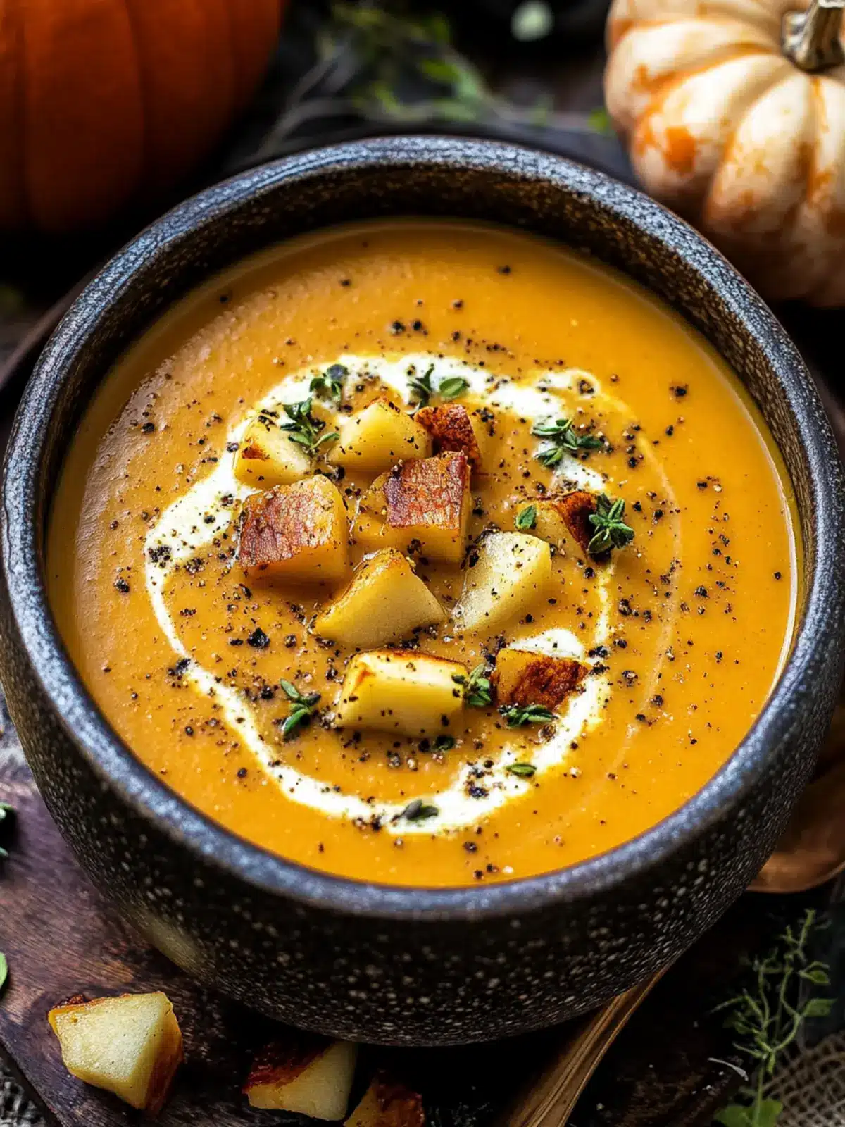 Delight in Creamy Roasted Apple Pumpkin Soup Bliss Creamy Roasted Apple Pumpkin Soup