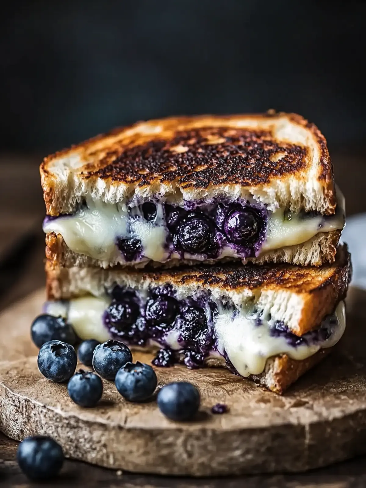 Blueberry Grilled Cheese: A Sweet and Savory Delight Blueberry Grilled Cheese