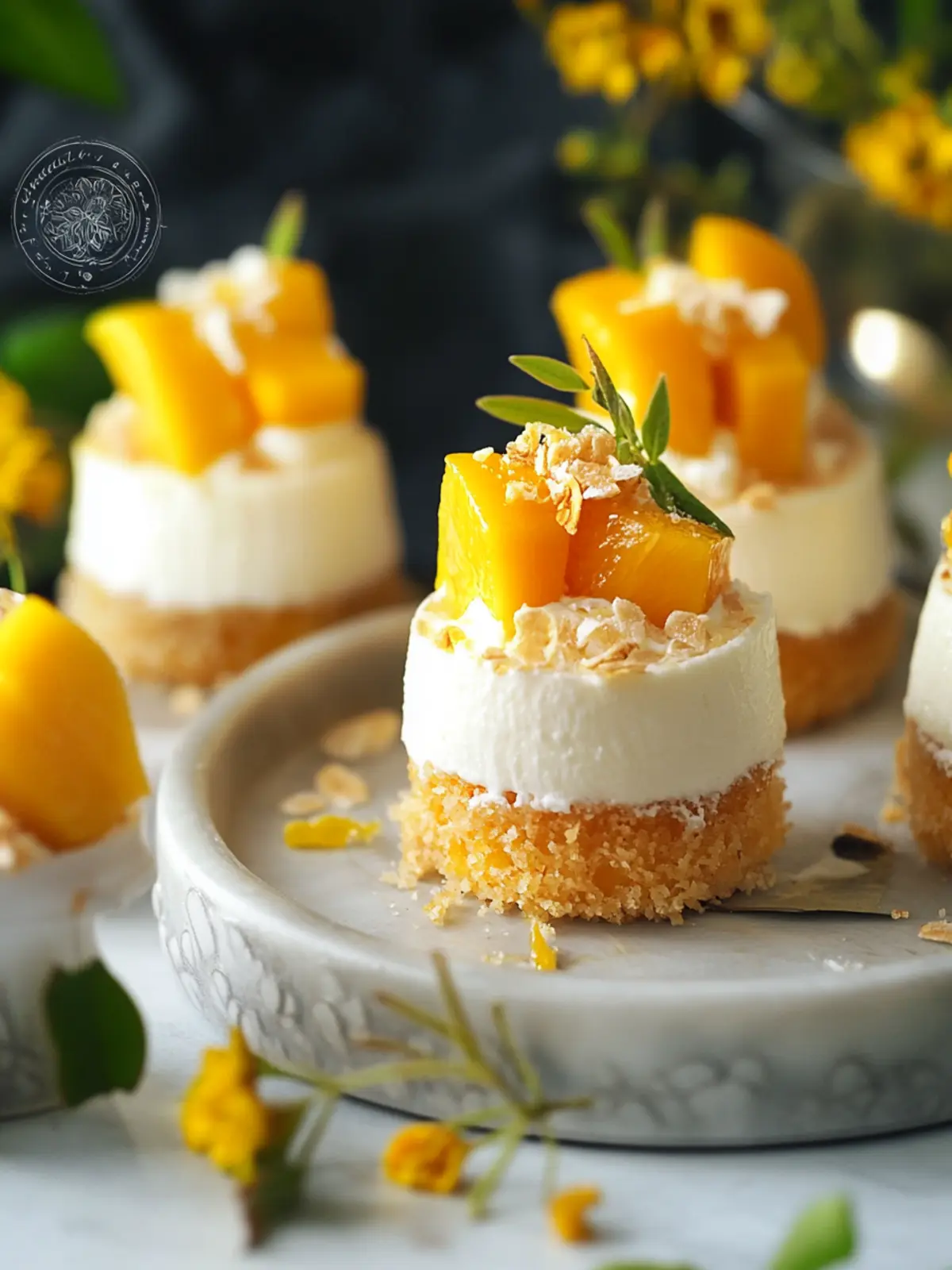 Irresistible Mini Mango Cheesecakes You Can Make Today Mini Mango Cheesecakes
