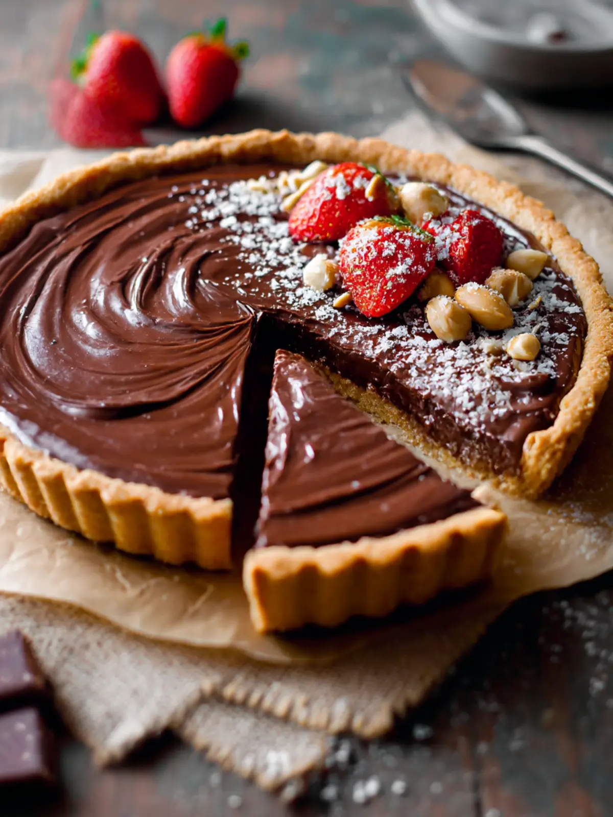 Decadent Nutella Tart with Hazelnut Crust You’ll Crave Nutella Tart