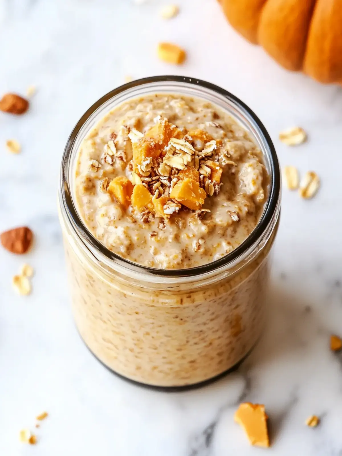 Pumpkin Cheesecake Overnight Oats for Cozy Fall Mornings Pumpkin Cheesecake Overnight Oats