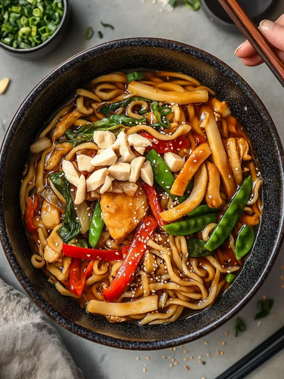 Delicious Vegan Yaki Udon in 22 Minutes or Less Vegan Yaki Udon