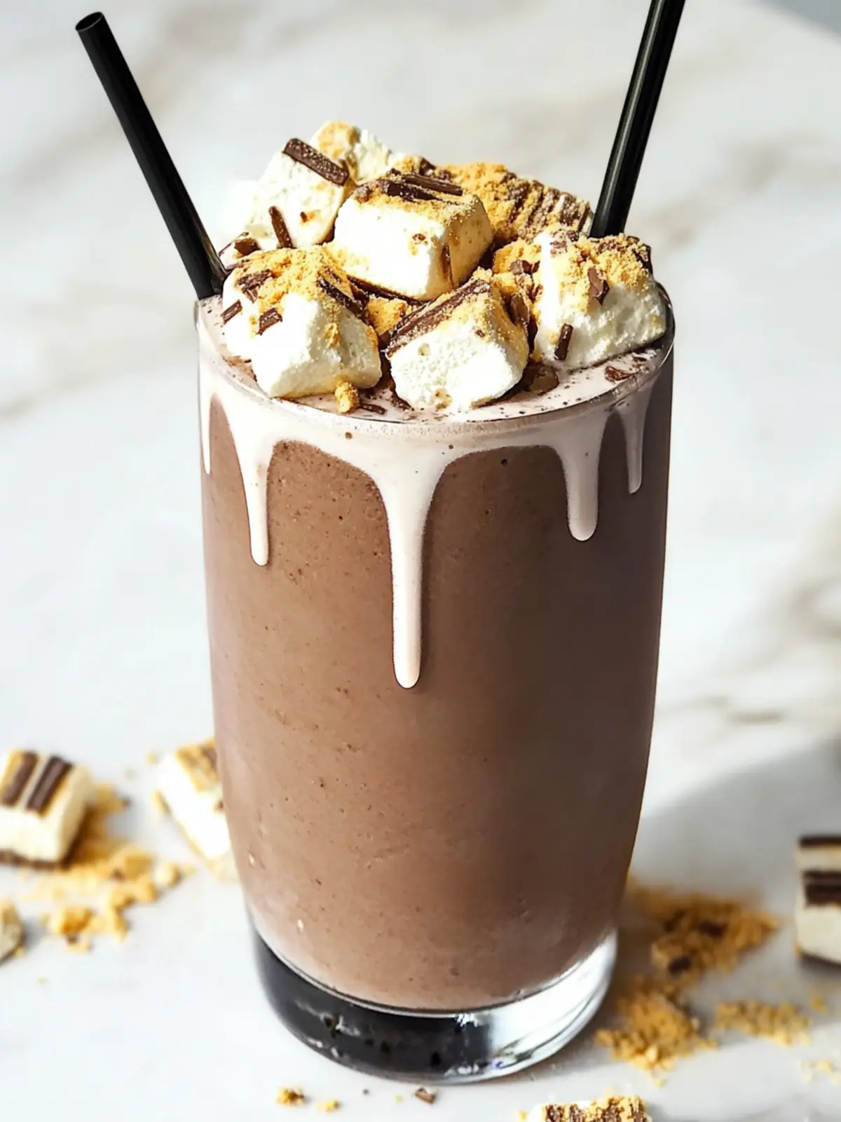 S'mores Protein Shake: Guilt-Free Deliciousness in Minutes S’mores Protein Shake