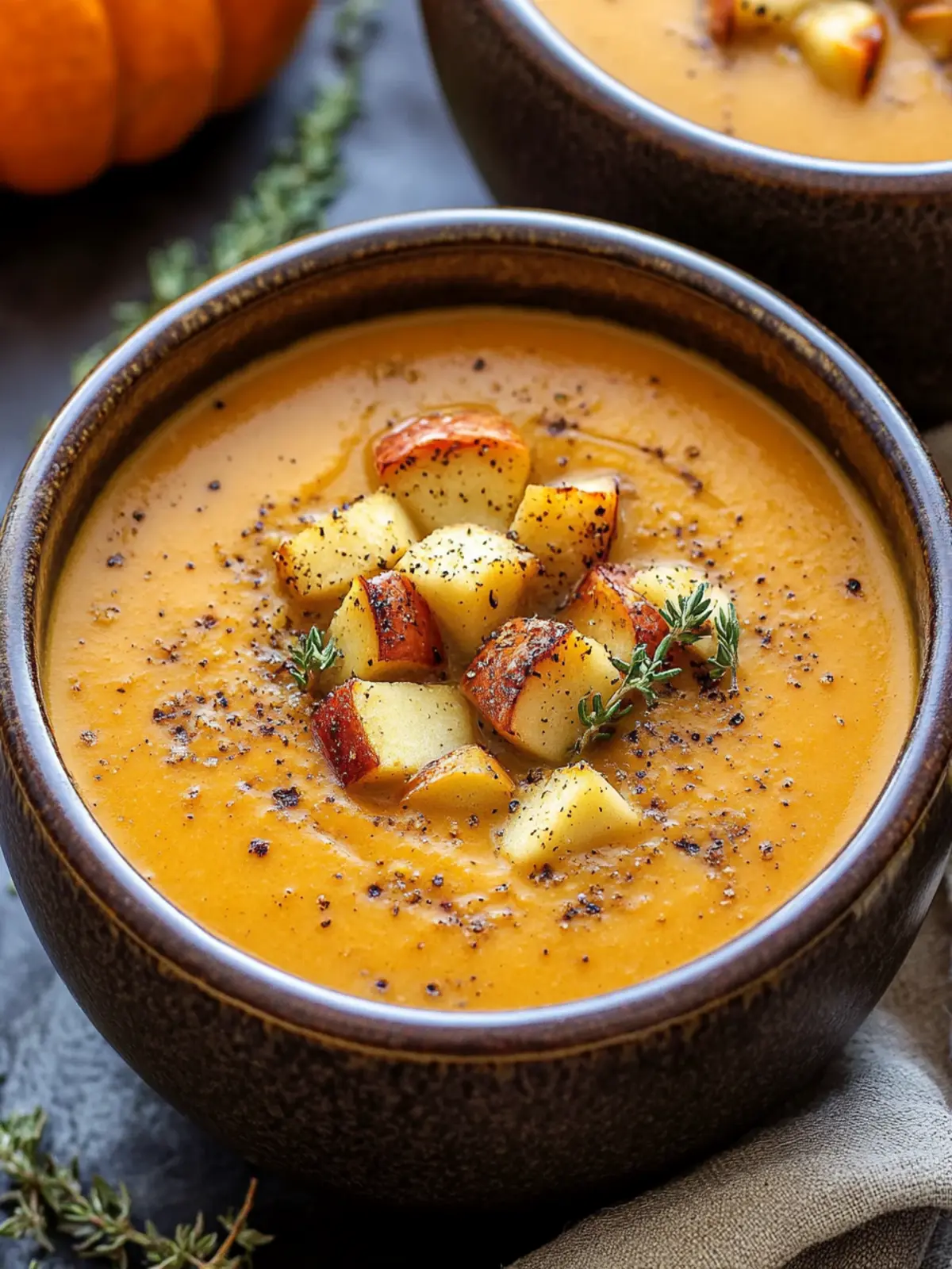 Delight in Creamy Roasted Apple Pumpkin Soup Bliss Creamy Roasted Apple Pumpkin Soup