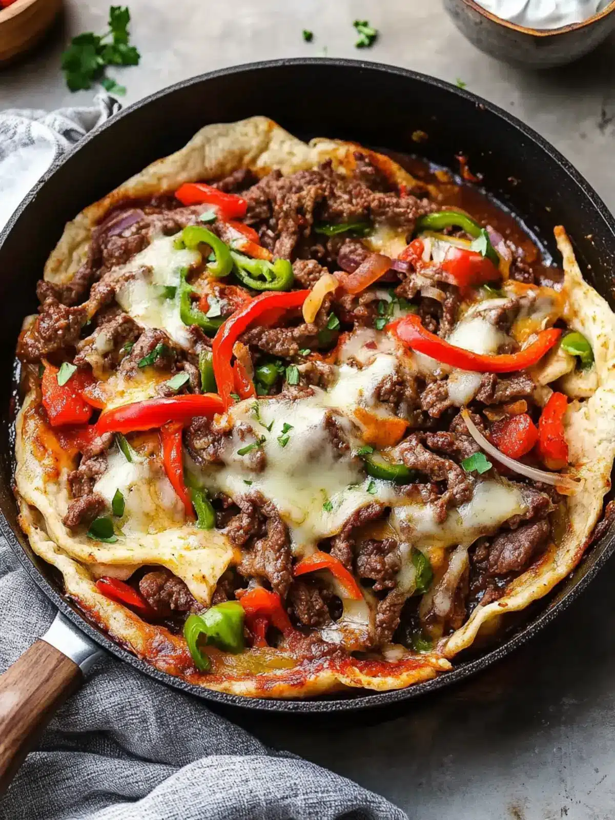 Savory Philly Cheese Beef Skillet Ready in 20 Minutes Philly Cheese Beef Skillet
