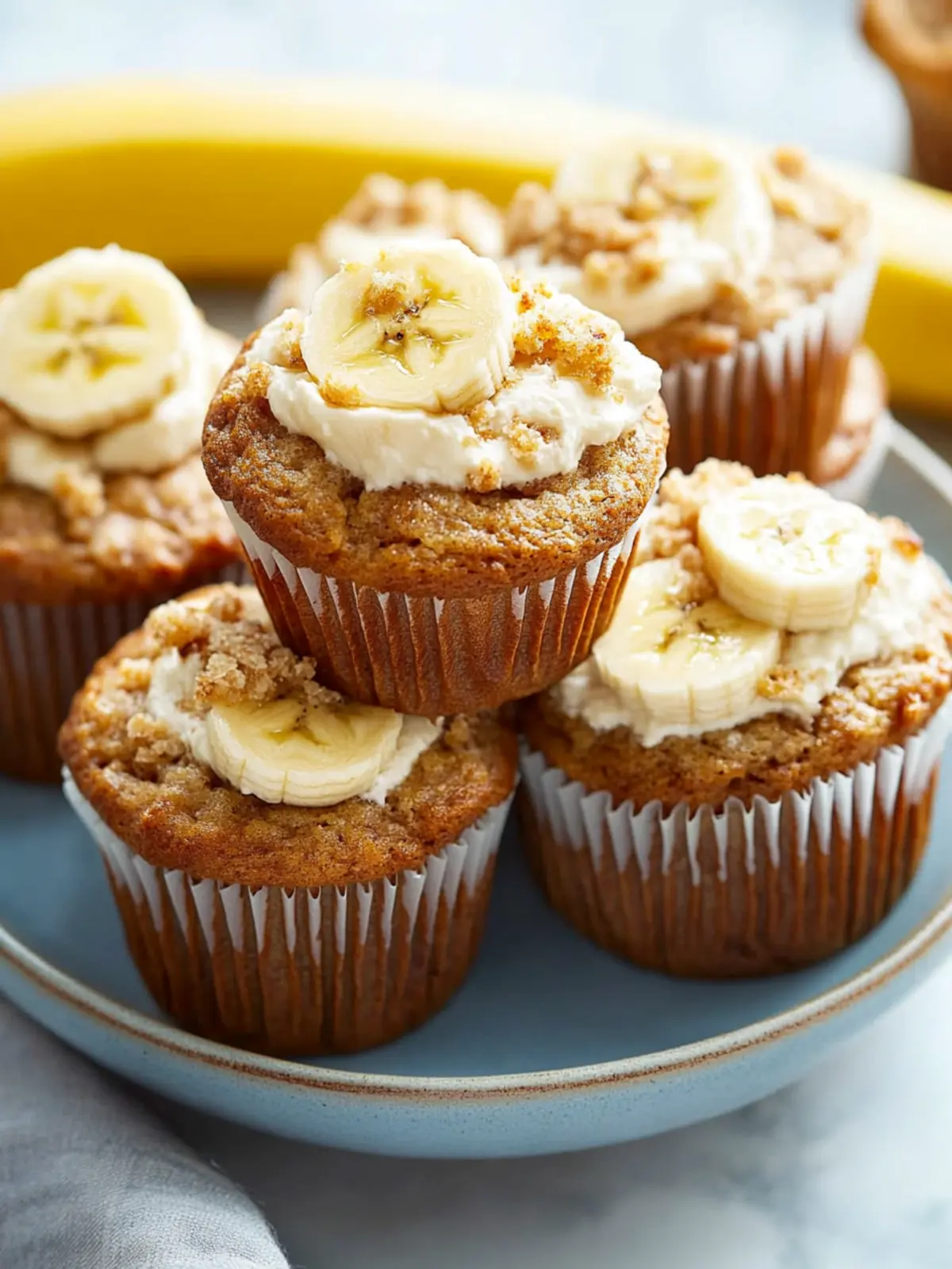 Decadent Banana Cream Cheese Muffins That You'll Love Banana Cream Cheese Muffins