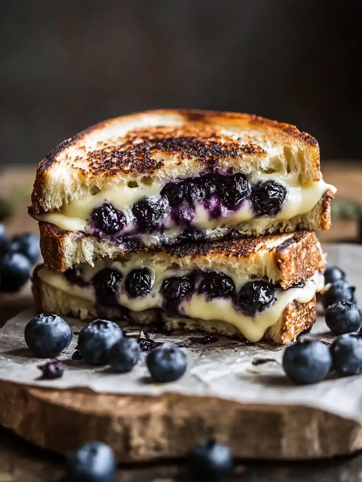 Blueberry Grilled Cheese: A Sweet and Savory Delight Blueberry Grilled Cheese