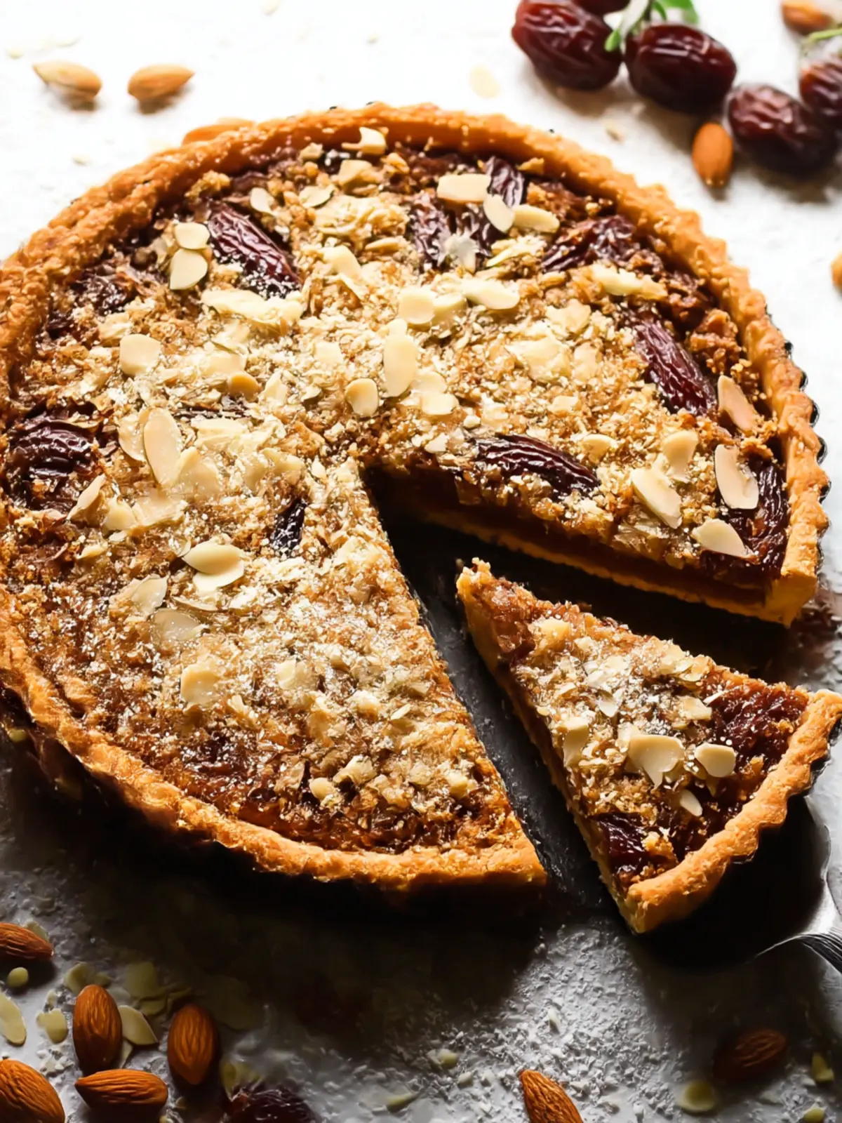 Delicious Almond & Medjool Date Tart for Sweet Cravings Almond & Medjool Date Tart