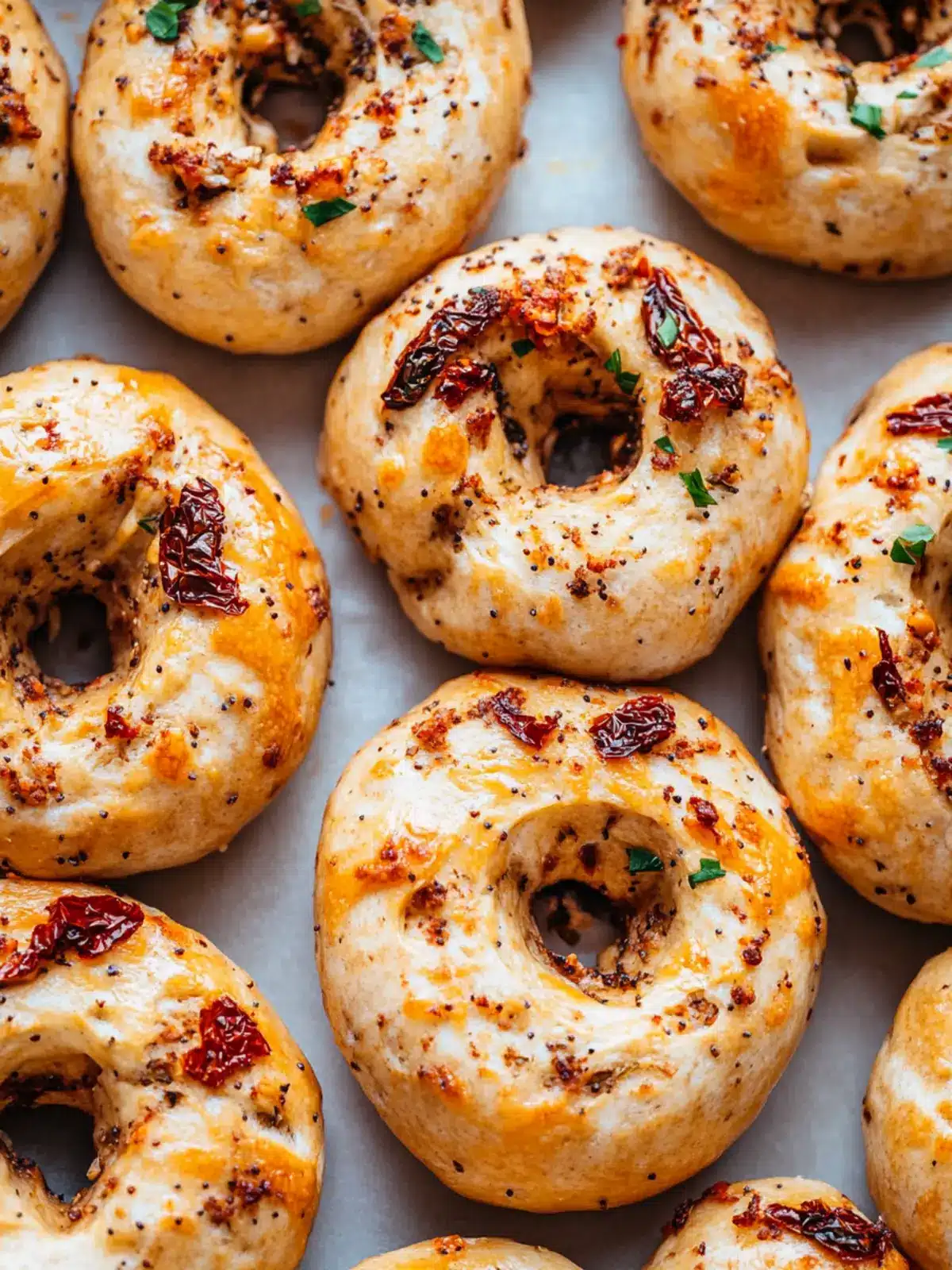 Sourdough Sun Dried Tomato Bagels with Herbs and Cheese Bliss Sourdough Sun Dried Tomato Bagels with Herbs and Cheese