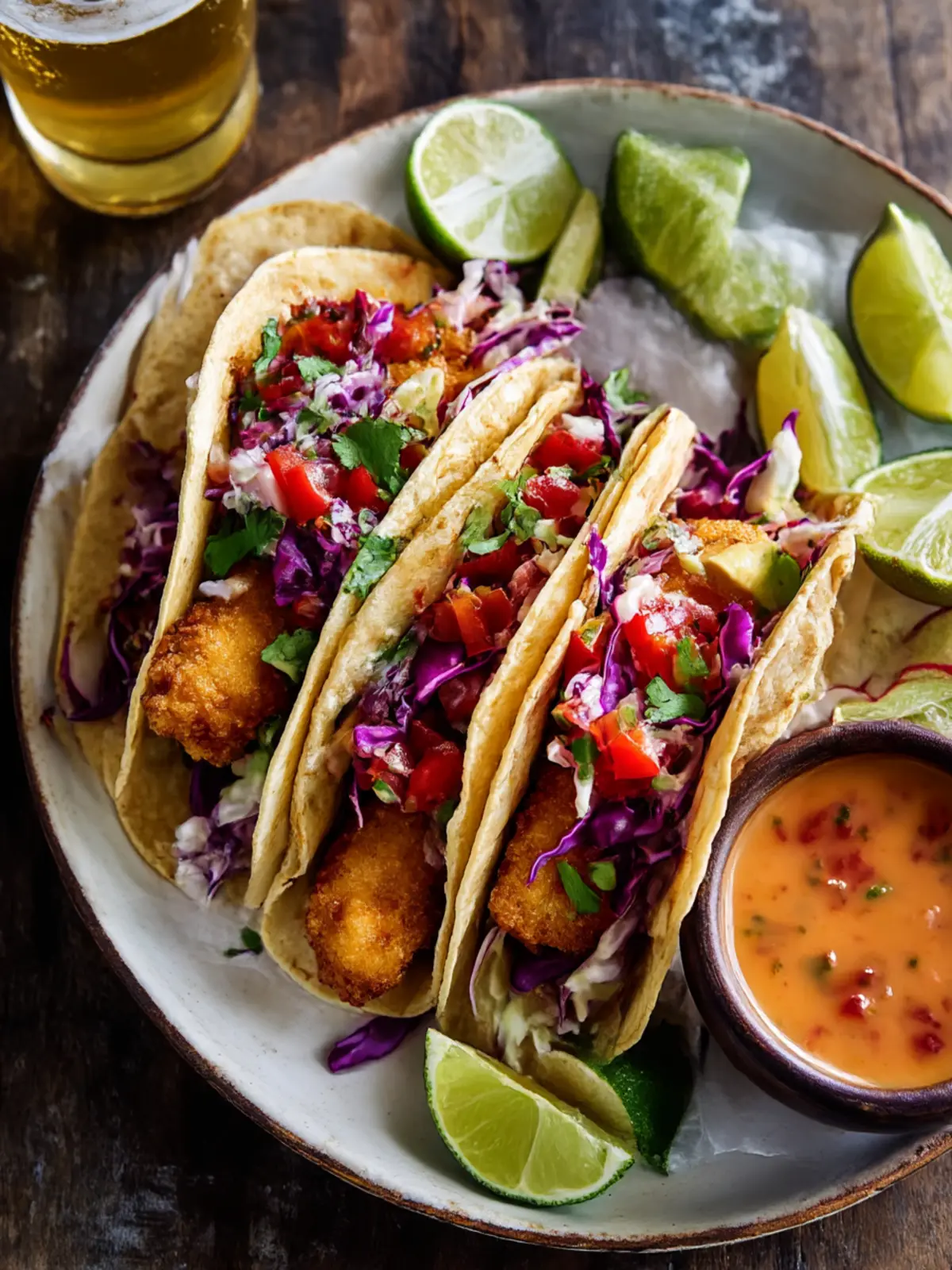 Baja Fish Tacos: Crispy, Fresh, and Bursting with Flavor! Baja Fish Tacos