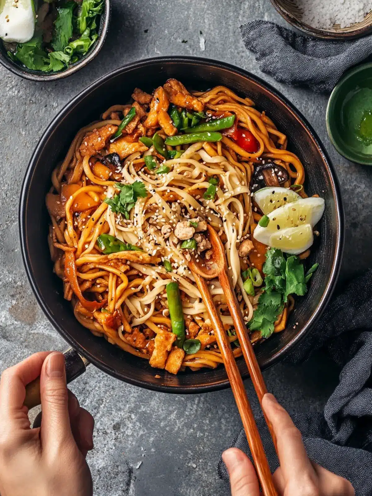Delicious Vegan Yaki Udon in 22 Minutes or Less Vegan Yaki Udon