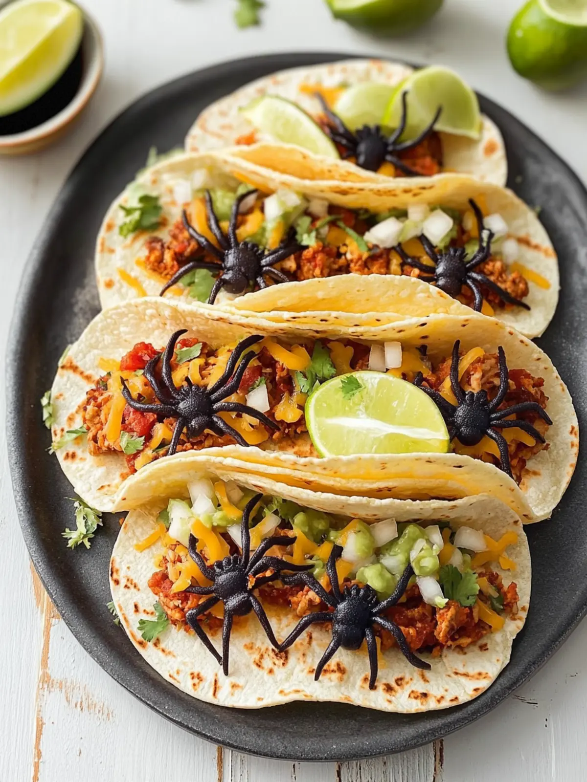 Creepy-Crawly Spider Taco Shells That Wow Every Halloween Party Spider Taco Shells