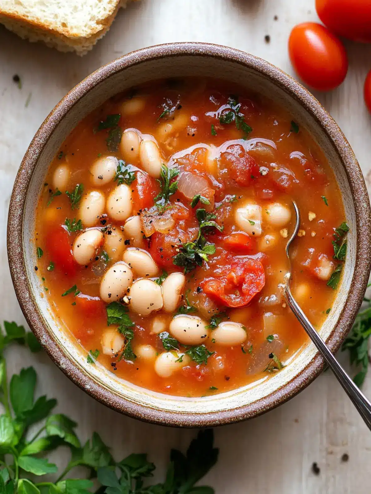 Cozy Up with Homemade White Bean and Tomato Soup White Bean and Tomato Soup