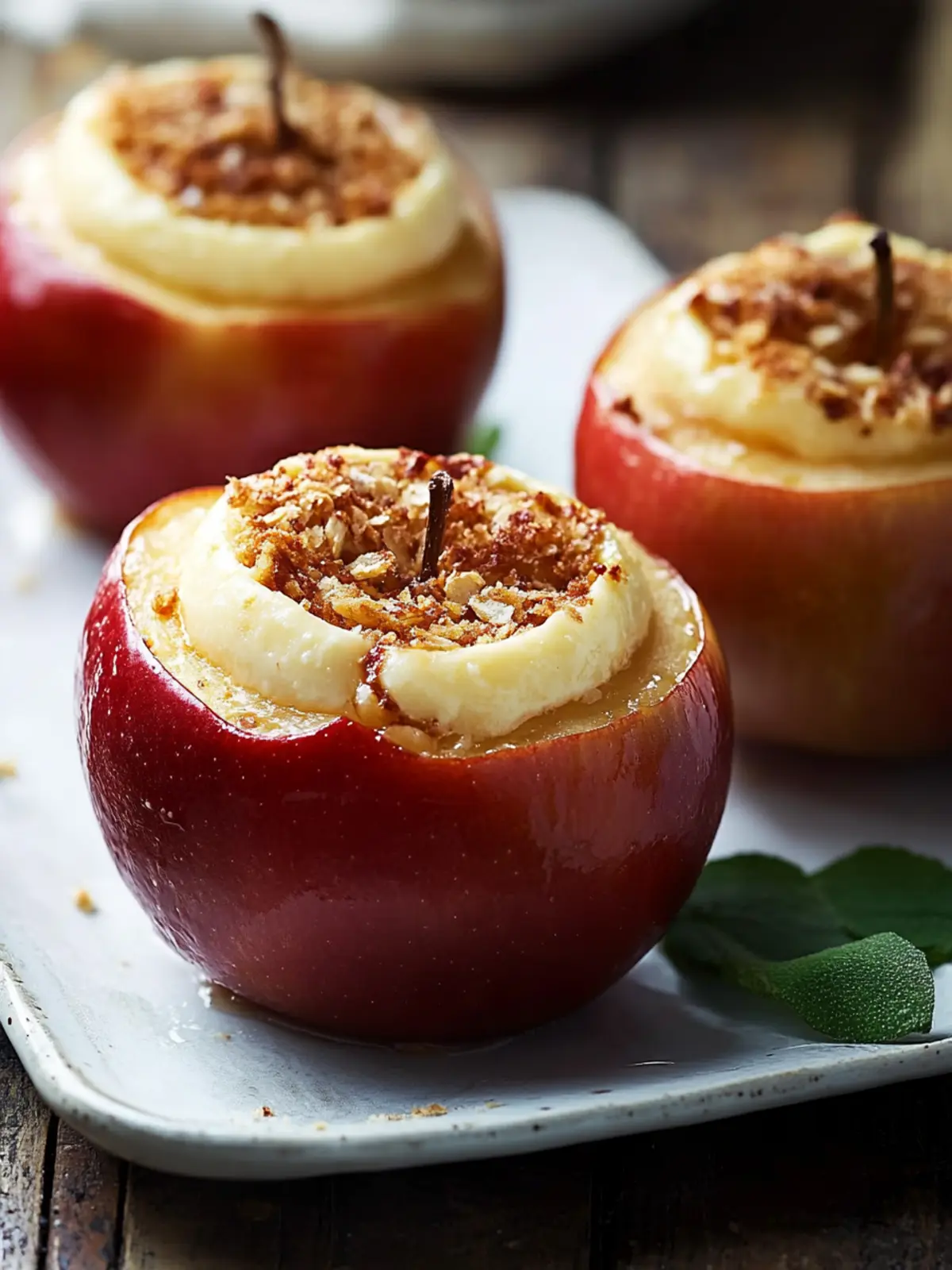 Irresistible Cheesecake Stuffed Baked Apples for Cozy Nights Cheesecake Stuffed Baked Apples