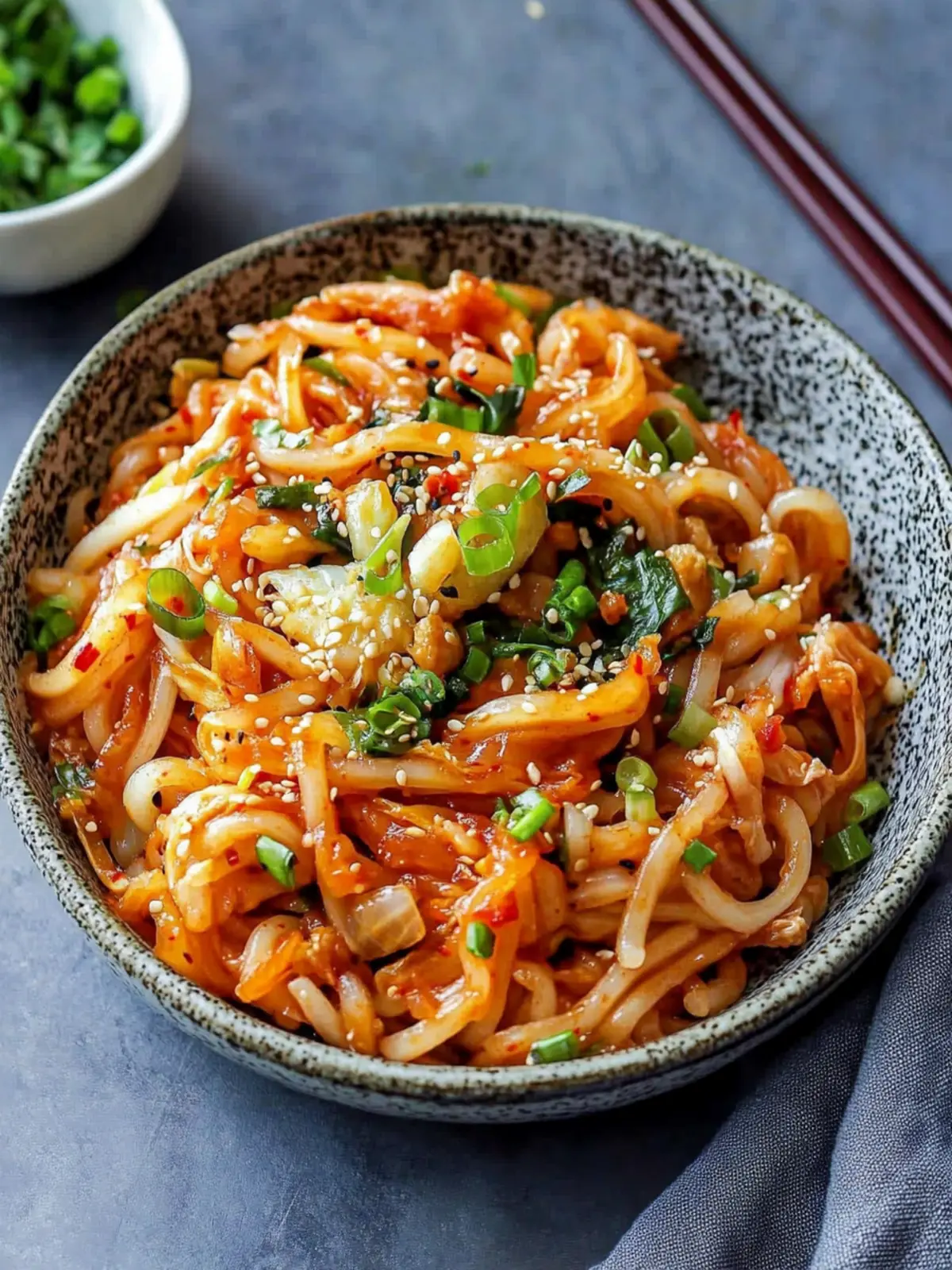 Savor Quick Kimchi Noodle Stir-Fry in Just 20 Minutes Kimchi Noodle Stir-Fry