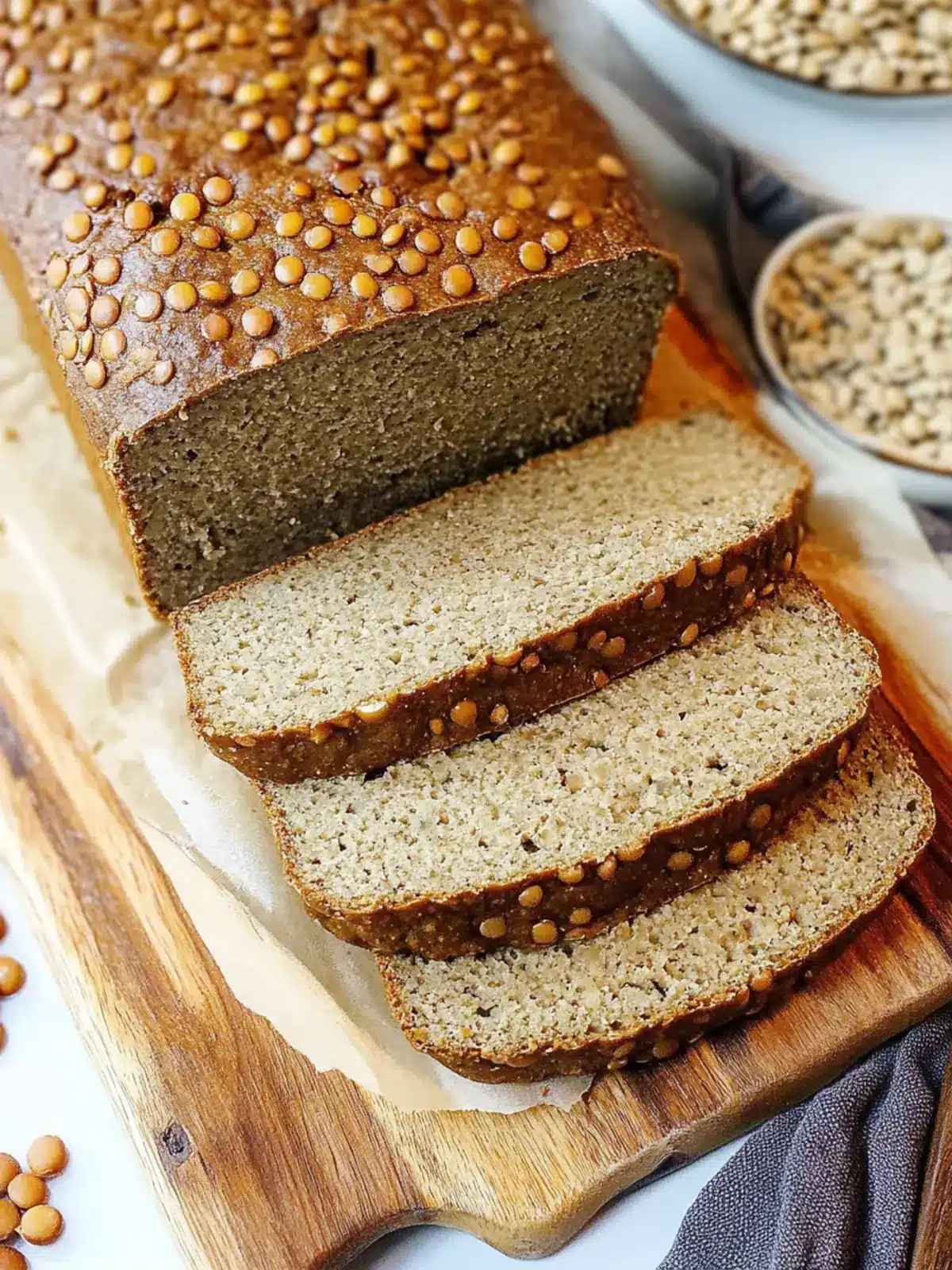 High Protein Tofu Lentil Bread: Deliciously Healthy & Easy High Protein Tofu Lentil Bread