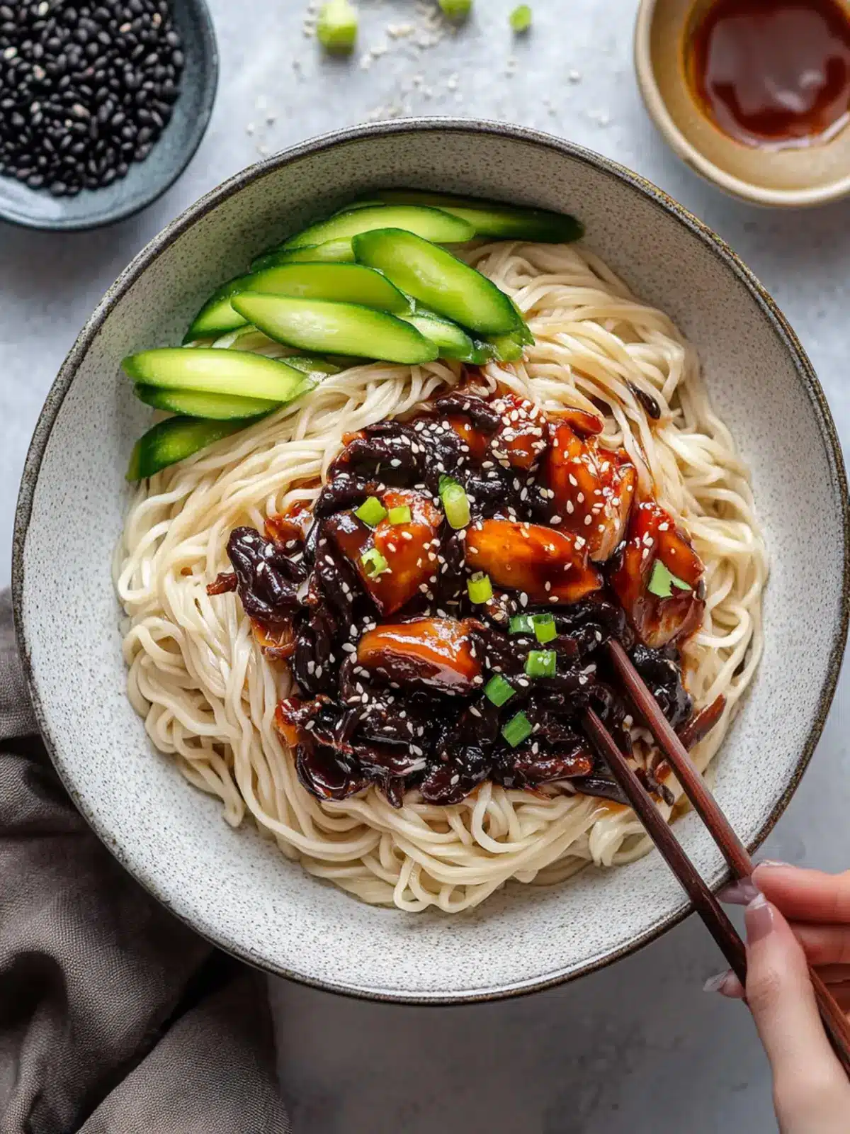 Delicious Korean Black Bean Noodles for Cozy Nights In Korean Black Bean Noodles