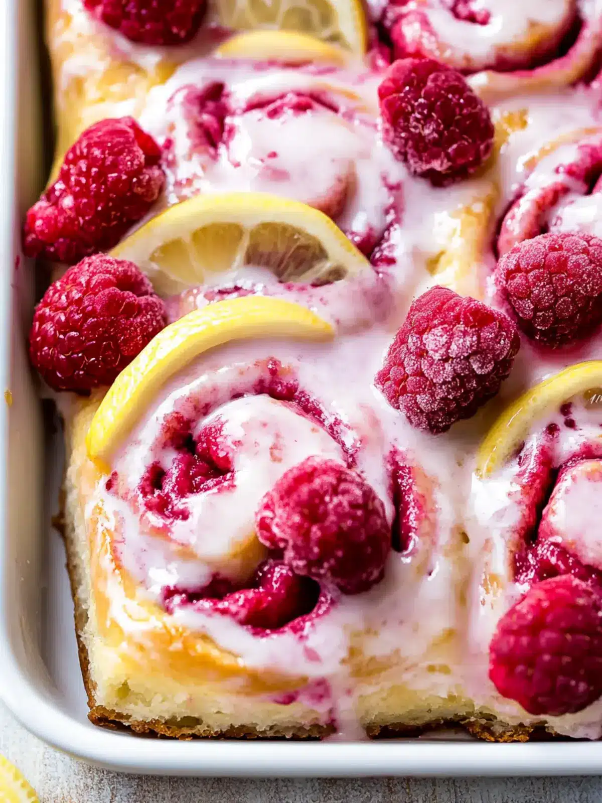 Delicious Lemon Raspberry Rolls that Brighten Your Day Lemon Raspberry Rolls