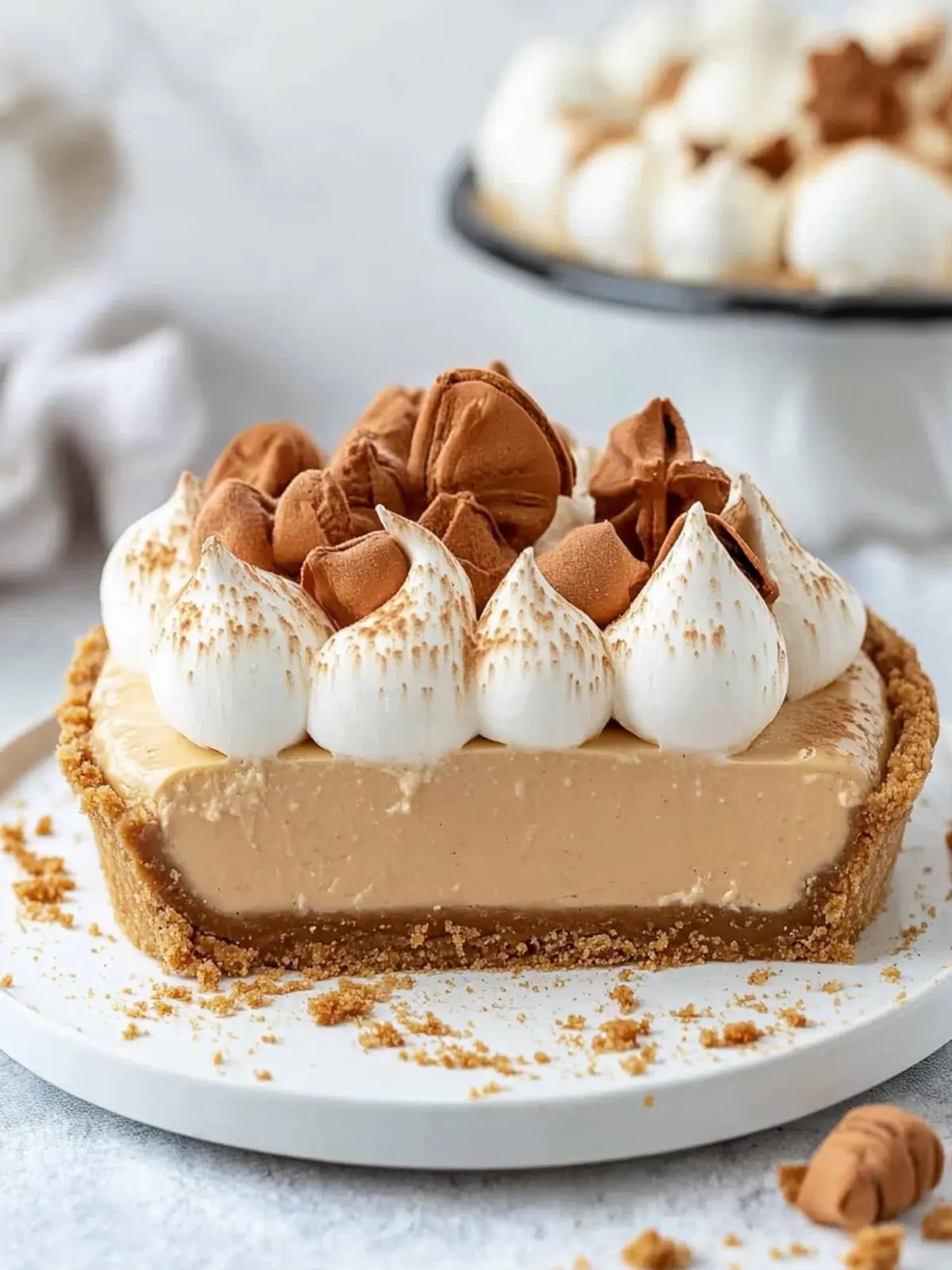 Decadent Biscoff Marshmallow Pie That Will Wow Your Guests Biscoff Marshmallow Pie