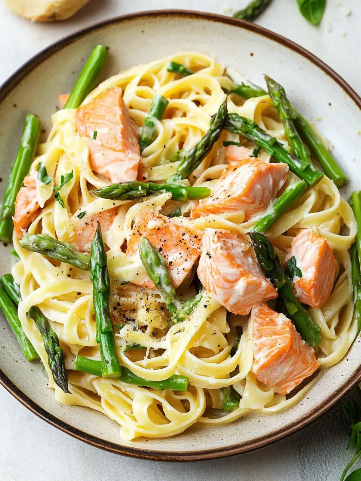 Creamy Salmon and Asparagus Pasta That'll Wow Your Taste Buds Creamy Salmon and Asparagus Pasta