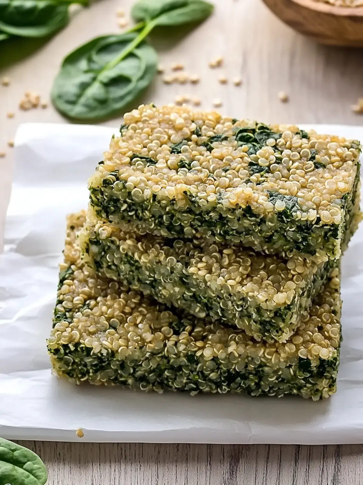 Wholesome Quinoa Spinach Breakfast Bars to Energize Your Mornings Quinoa Spinach Breakfast Bars