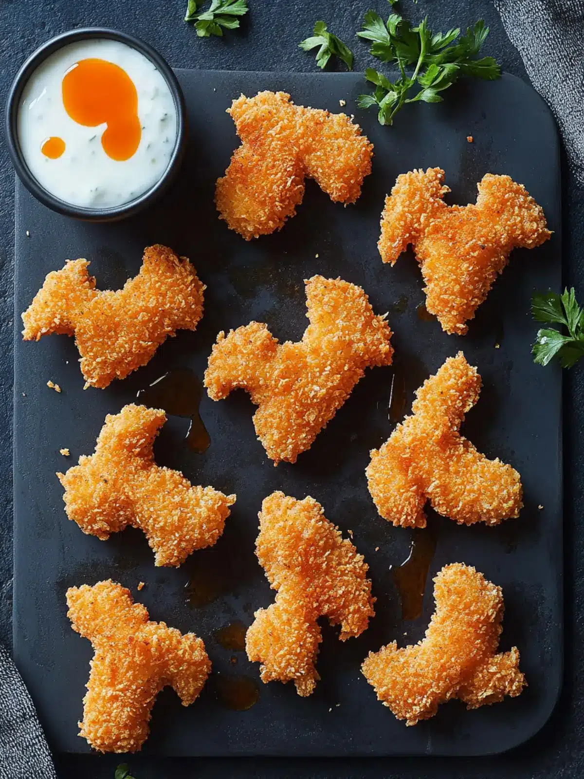 Bat-Shaped Chicken Nuggets That Make Halloween Deliciously Fun Bat-Shaped Chicken Nuggets