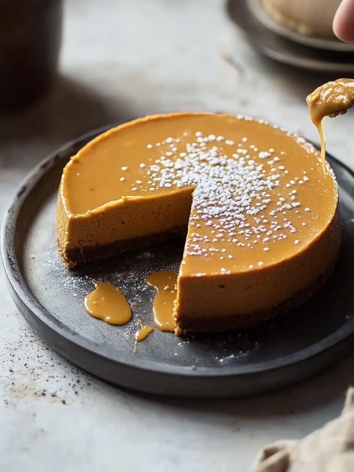 Decadent Paleo Salted Caramel Pumpkin Cheesecake Recipe Paleo Salted Caramel Pumpkin Cheesecake