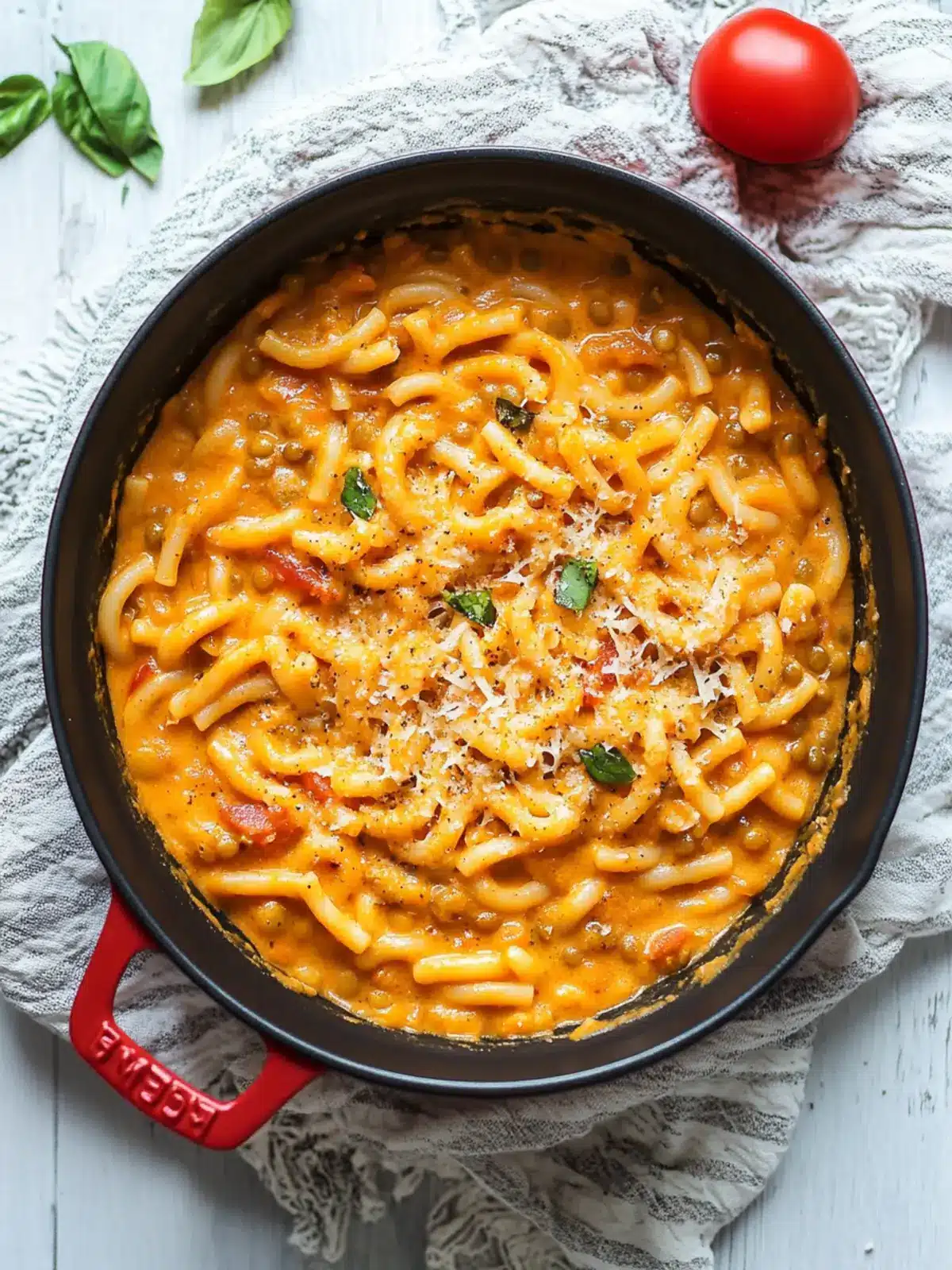 Savory One Pot Pasta with Cheesy Lentil Sauce Delight! One Pot Pasta with Cheesy Lentil Sauce