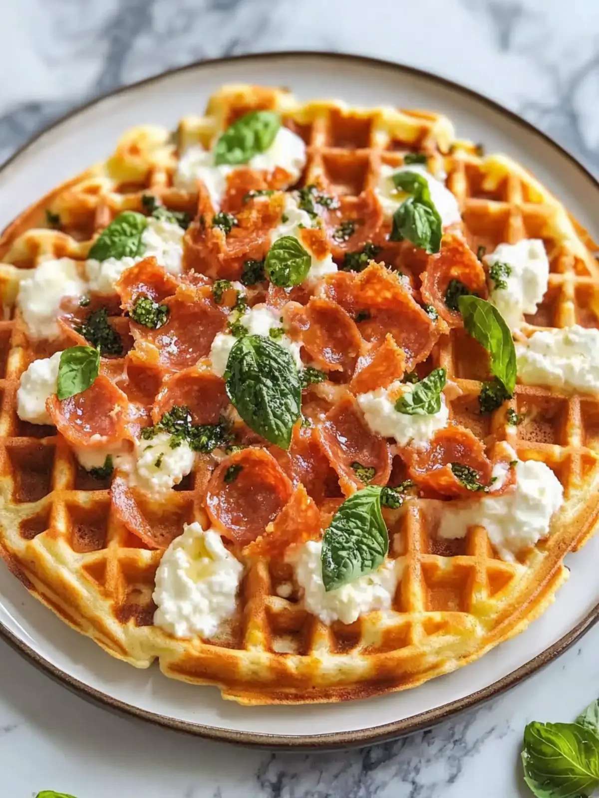 Irresistible Cottage Cheese Pizza Waffles You’ll Crave Daily Cottage Cheese Pizza Waffles