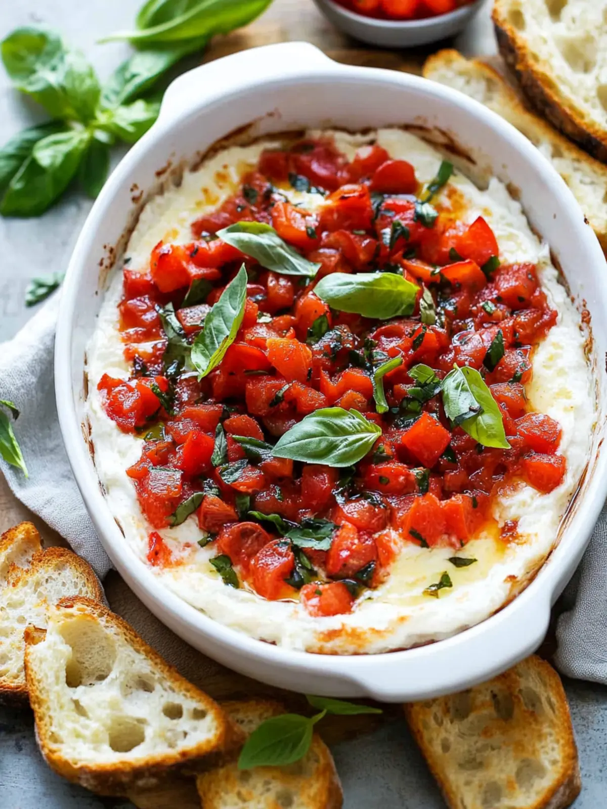 Irresistible Baked Goat Cheese Bruschetta Dip for Cozy Nights Baked Goat Cheese Bruschetta Dip