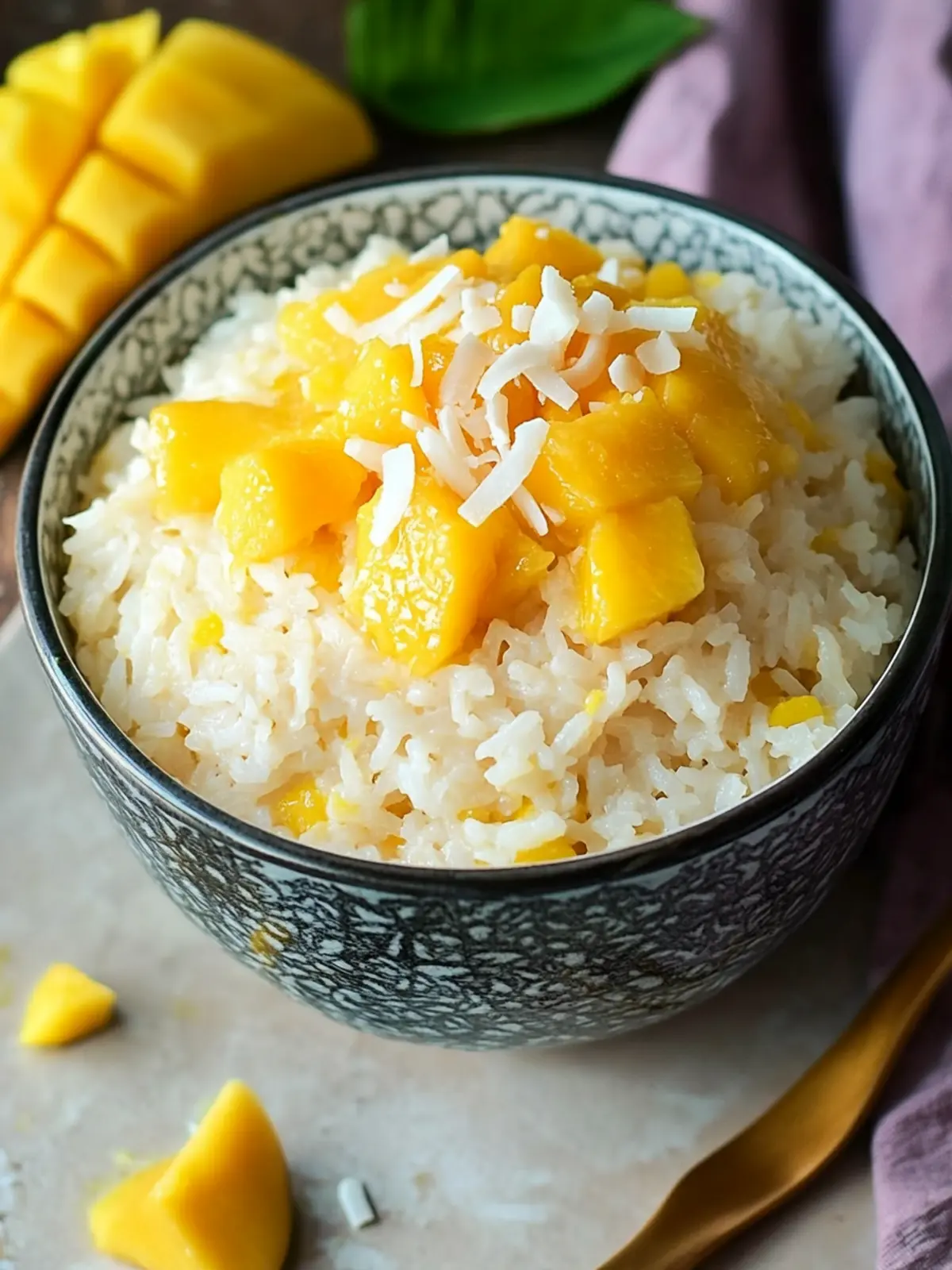 Delicious Mango Coconut Sticky Rice You’ll Crave Again! Mango Coconut Sticky Rice
