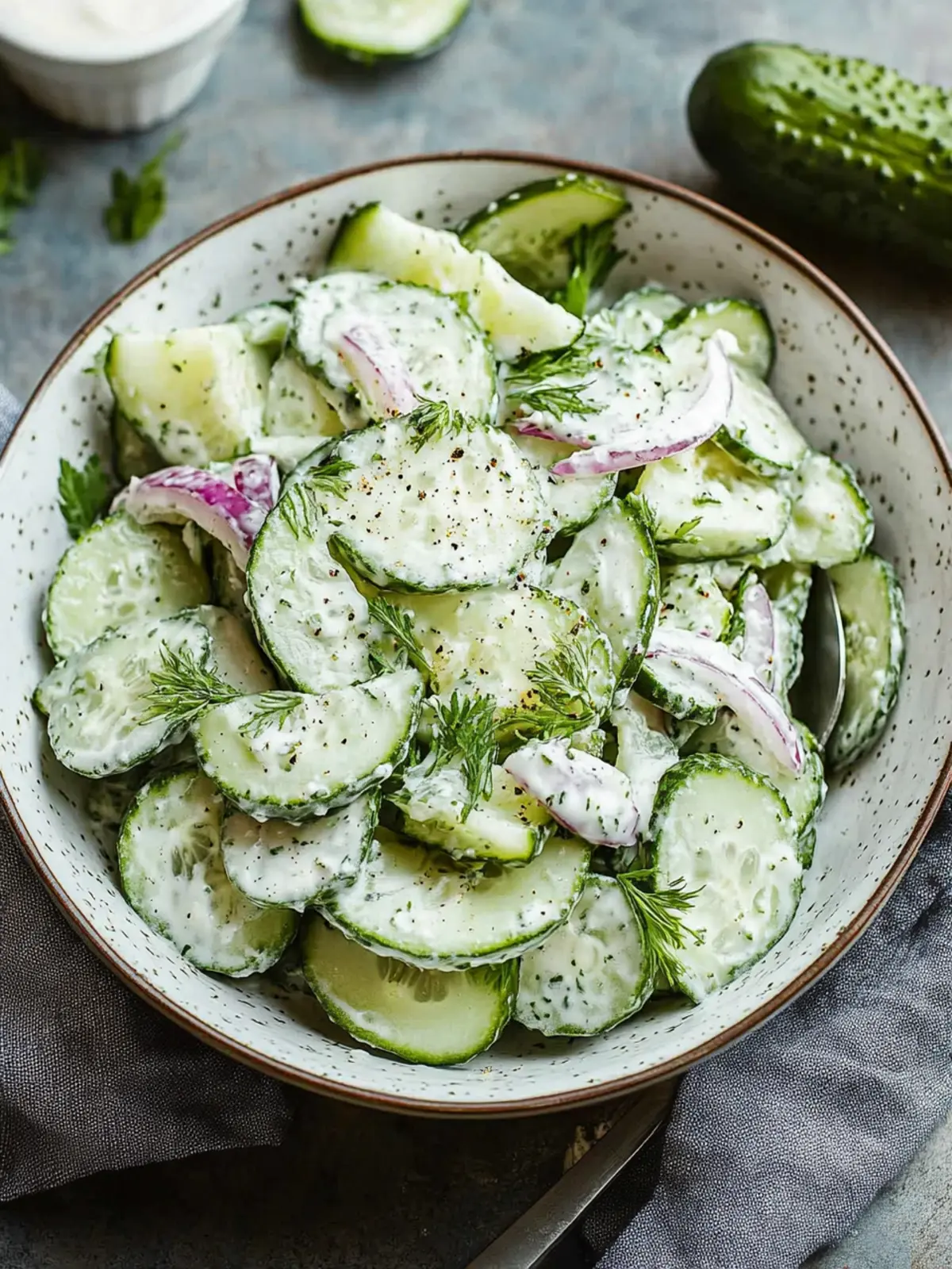 Zesty Pickle Juice Ranch Cucumber Salad for Cool Summer Bliss Pickle Juice Ranch Cucumber Salad