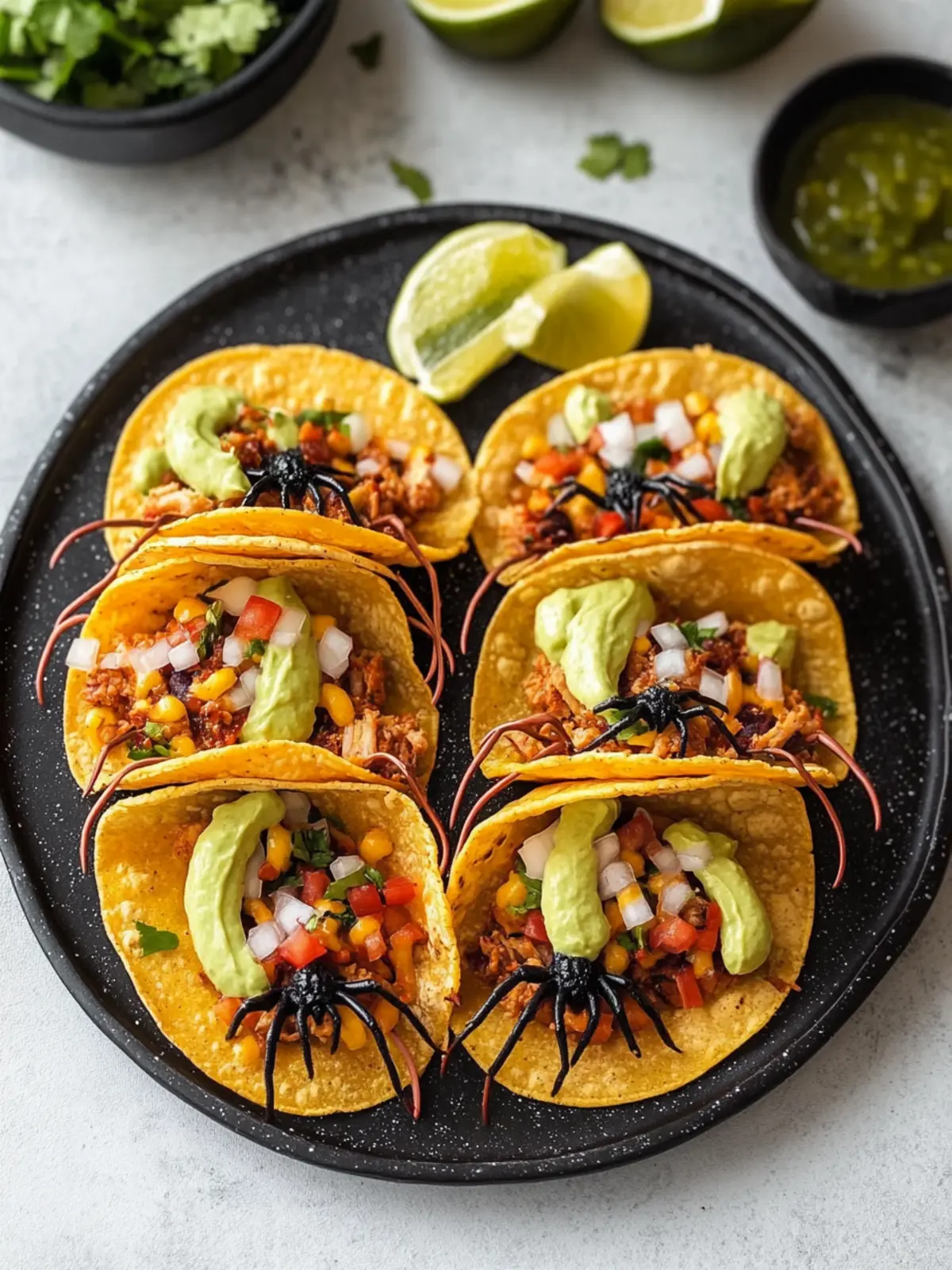 Creepy-Crawly Spider Taco Shells That Wow Every Halloween Party Spider Taco Shells
