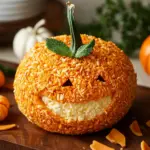 Delicious Pumpkin-Shaped Cheese Ball for Your Next Gathering Pumpkin-Shaped Cheese Ball