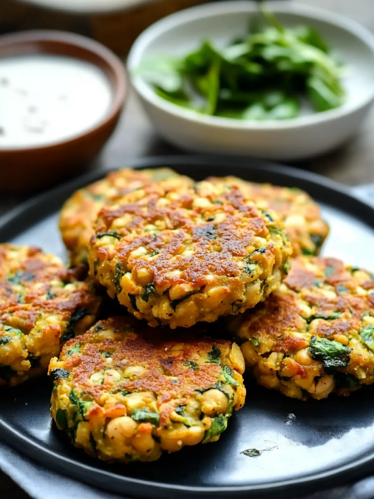 Delicious Spinach Chickpea Cakes for a Quick Dinner Fix Spinach Chickpea Cakes