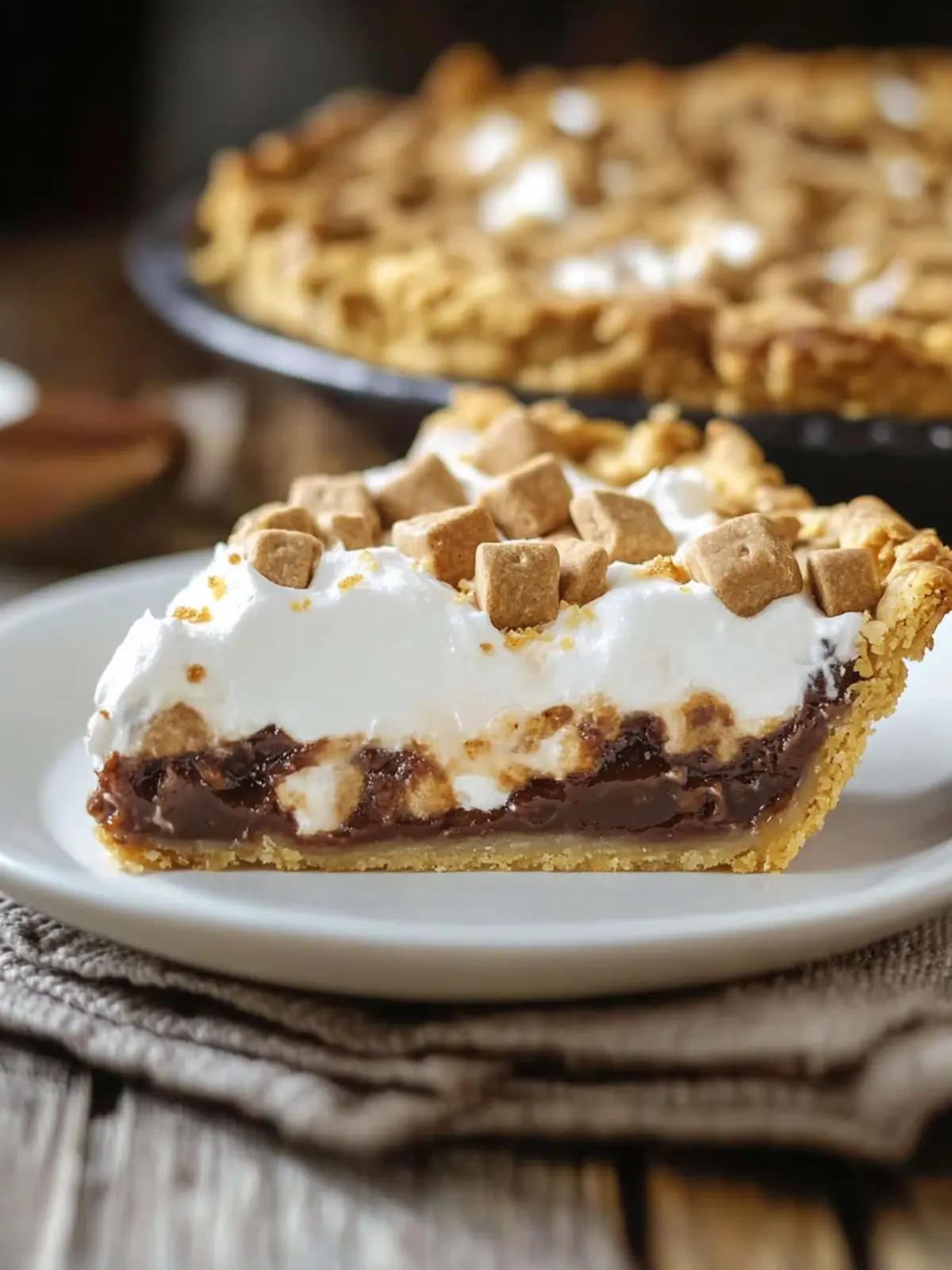 Irresistible S'mores Pie With Marshmallow Fluff Delight S’mores Pie With Marshmallow Fluff