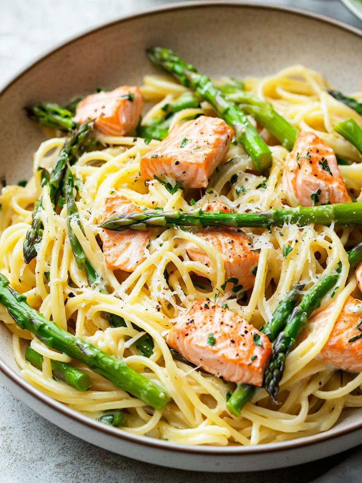 Creamy Salmon and Asparagus Pasta That'll Wow Your Taste Buds Creamy Salmon and Asparagus Pasta