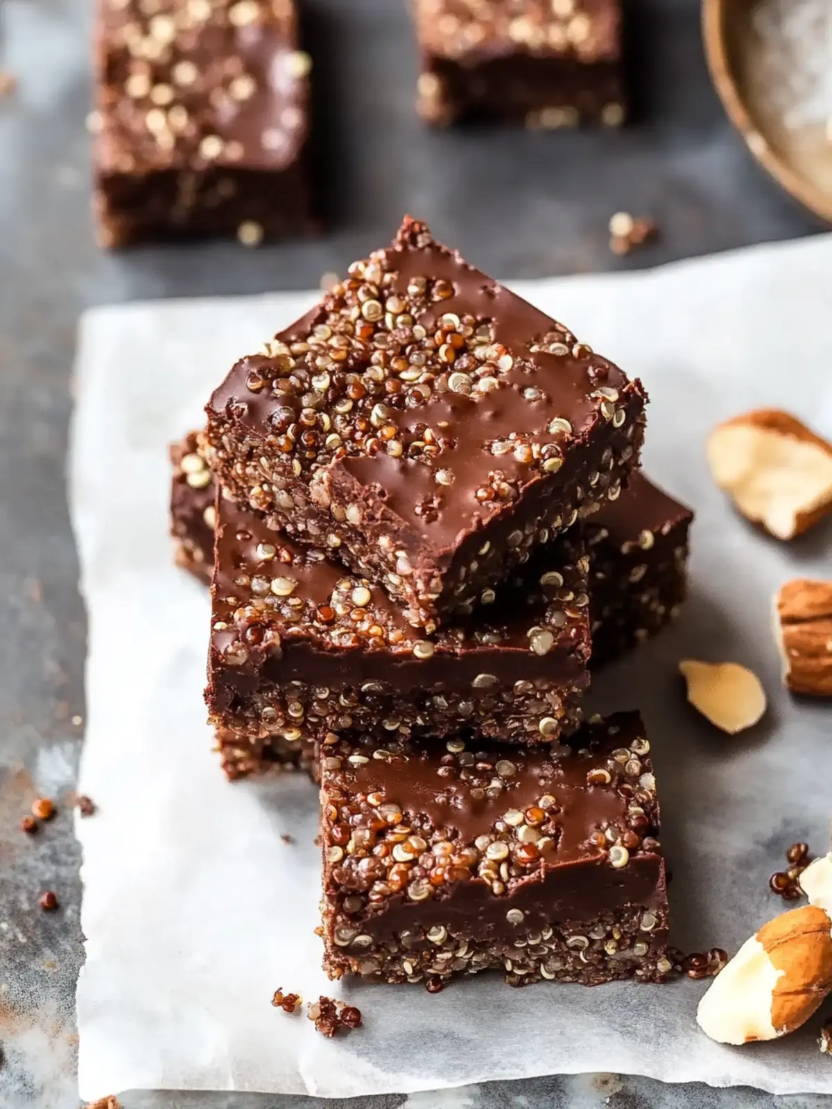 Deliciously Healthy Chocolate Quinoa Bars for Guilt-Free Snacking Chocolate Quinoa Bars