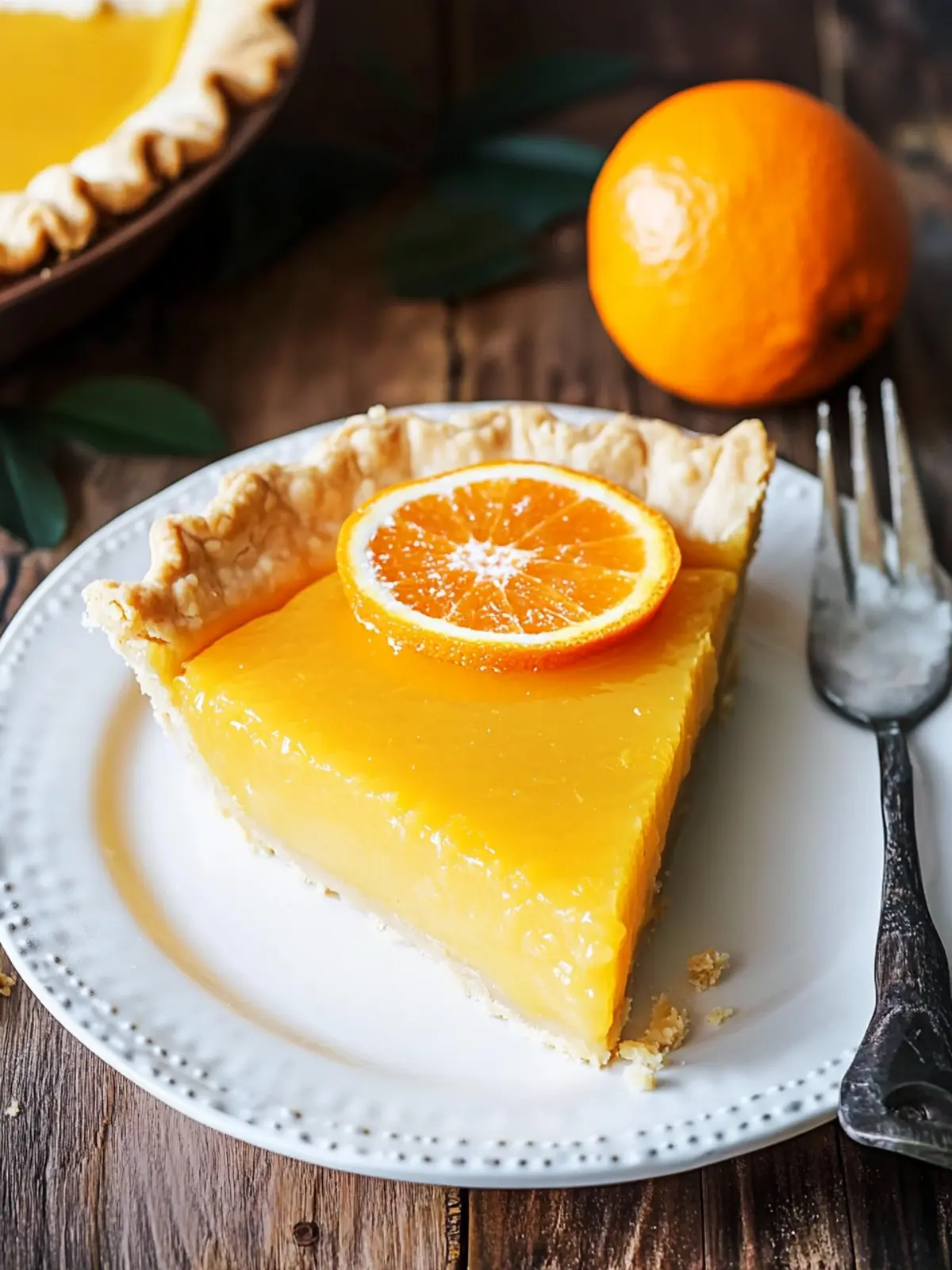 Delight in Homemade Orange Pie That’ll Brighten Your Day Orange Pie