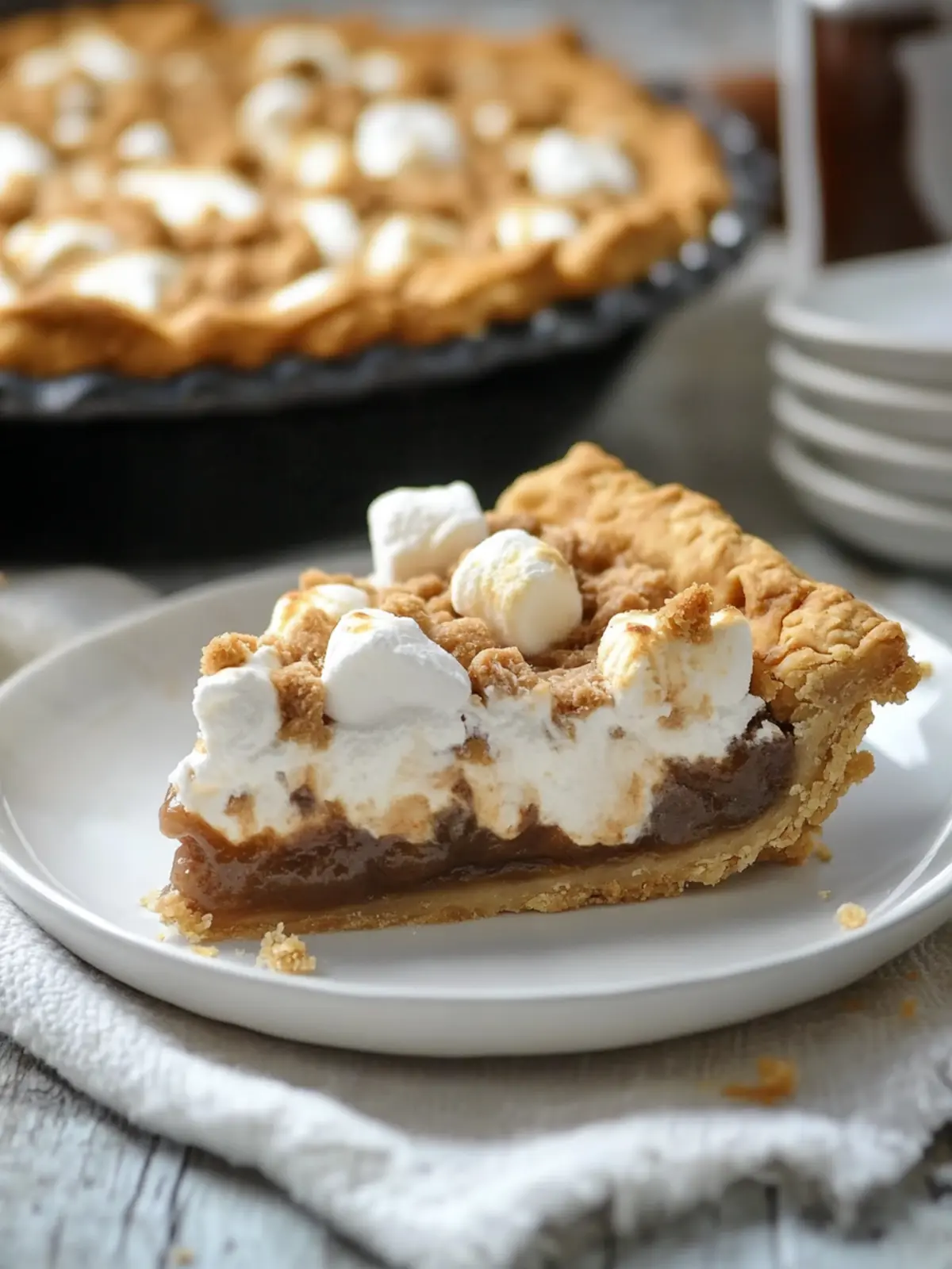 Irresistible S'mores Pie With Marshmallow Fluff Delight S’mores Pie With Marshmallow Fluff