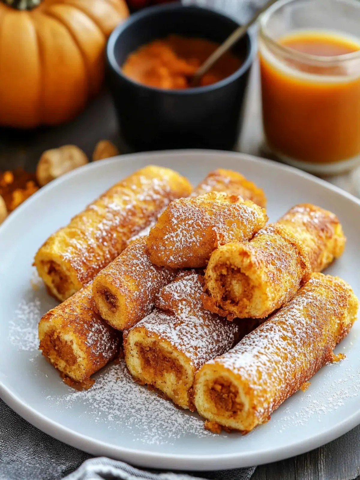 Irresistible Pumpkin French Toast Roll-Ups You Must Try! Pumpkin French Toast Roll-Ups