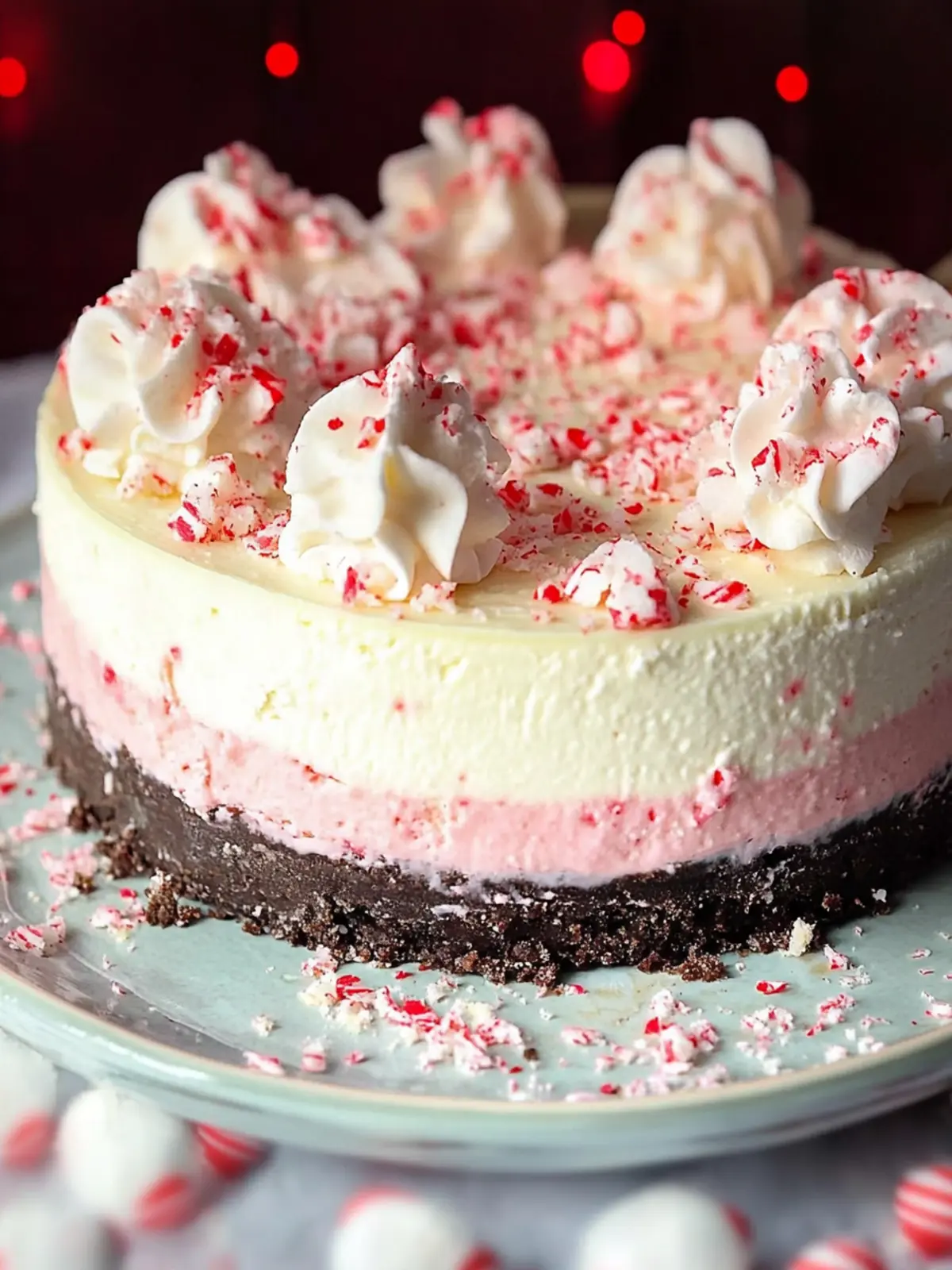 Decadent Peppermint Cheesecake to Brighten Your Holidays Peppermint Cheesecake