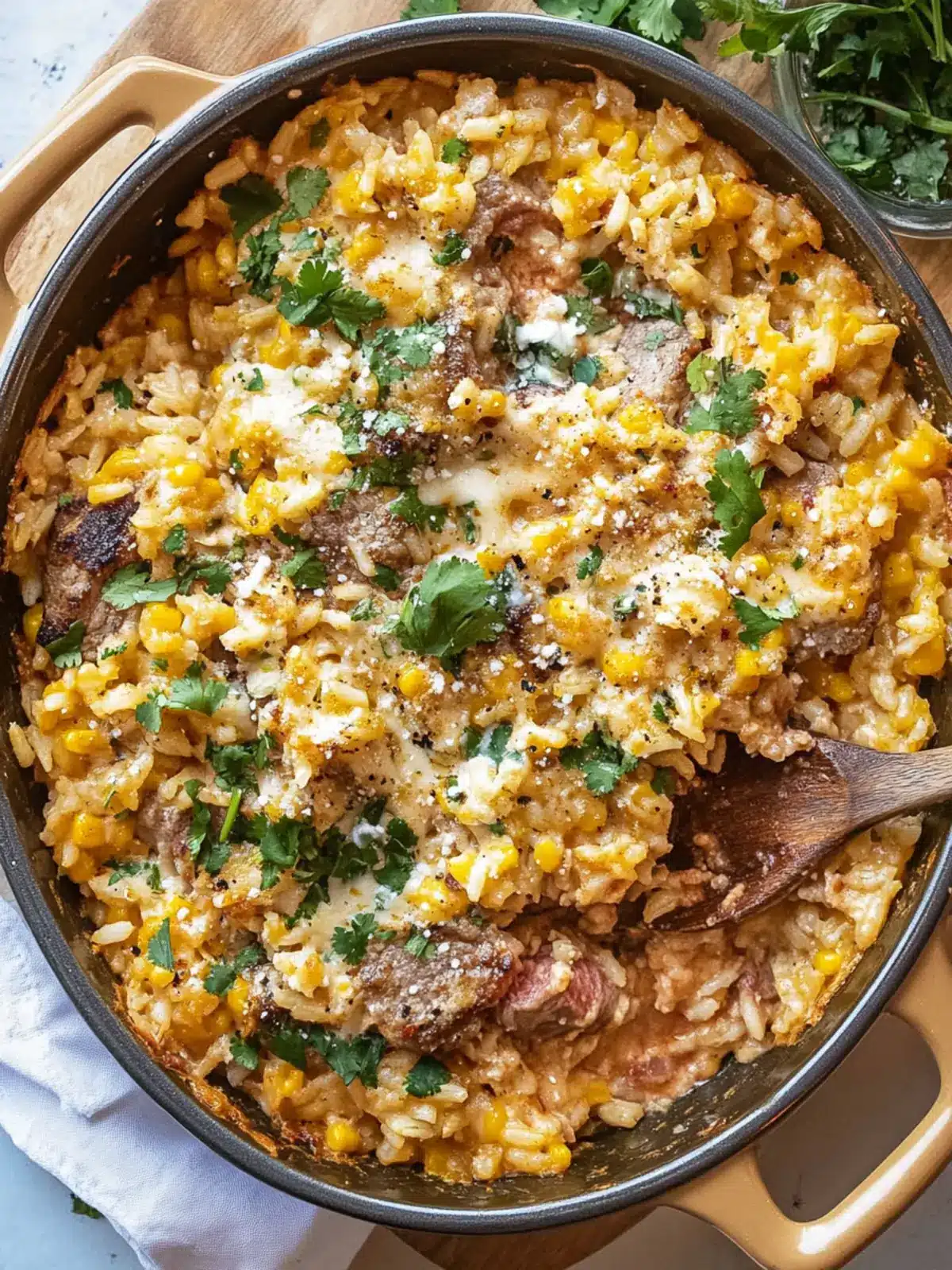 Elote Steak and Rice Casserole: A Bold Flavor Adventure Elote Steak and Rice Casserole