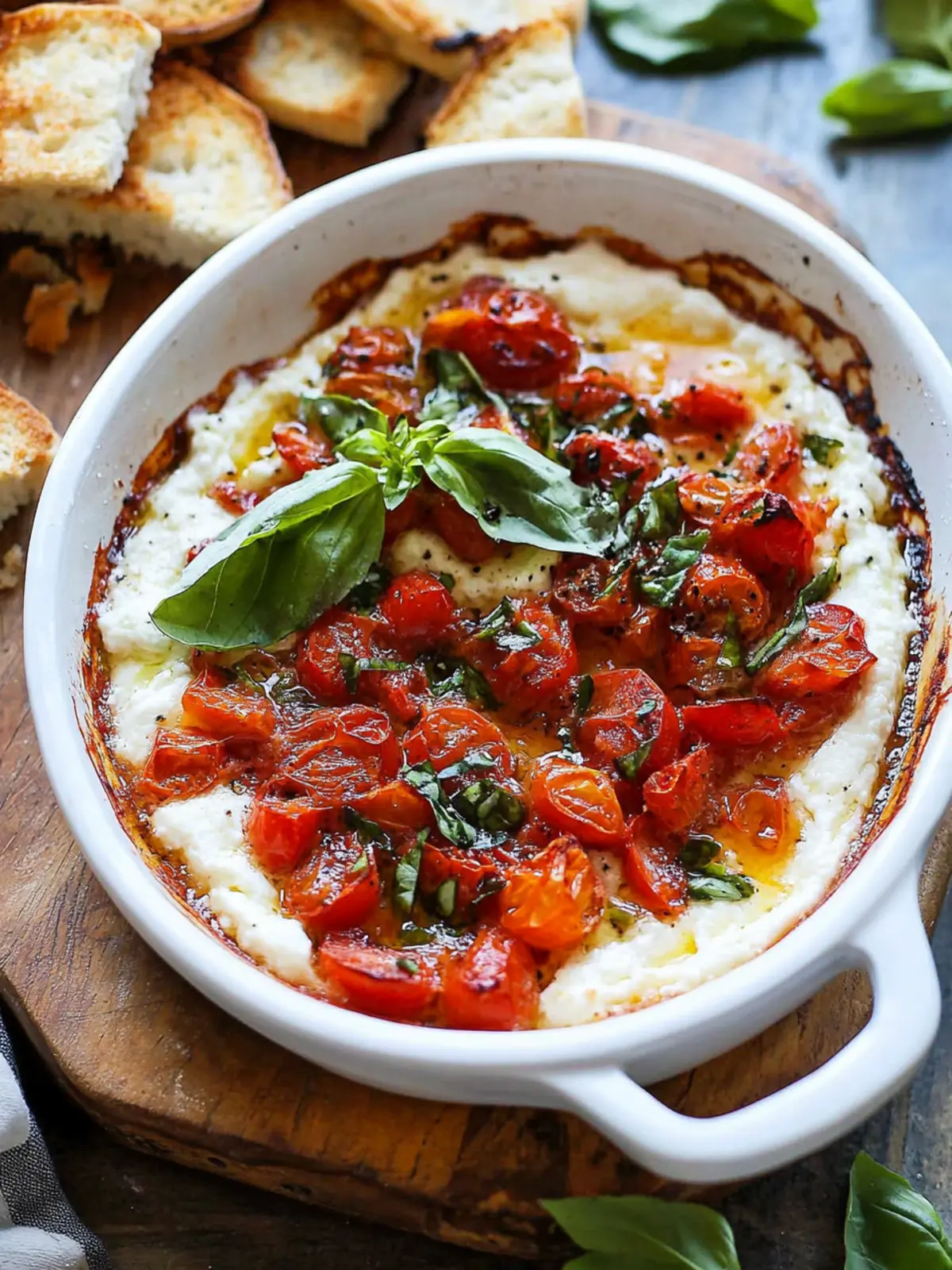 Irresistible Baked Goat Cheese Bruschetta Dip for Cozy Nights Baked Goat Cheese Bruschetta Dip