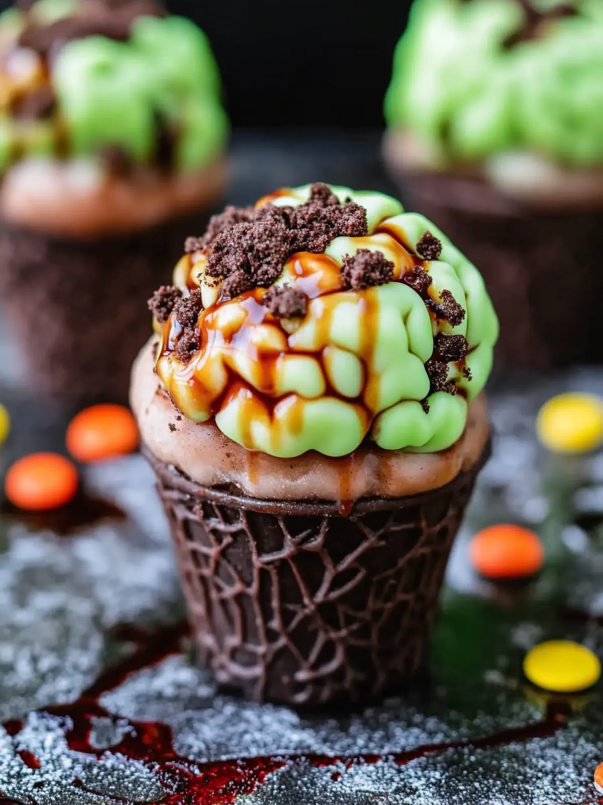 Zombie Brain Dirt Cups That Will Thrill Your Halloween Bash Zombie Brain Dirt Cups