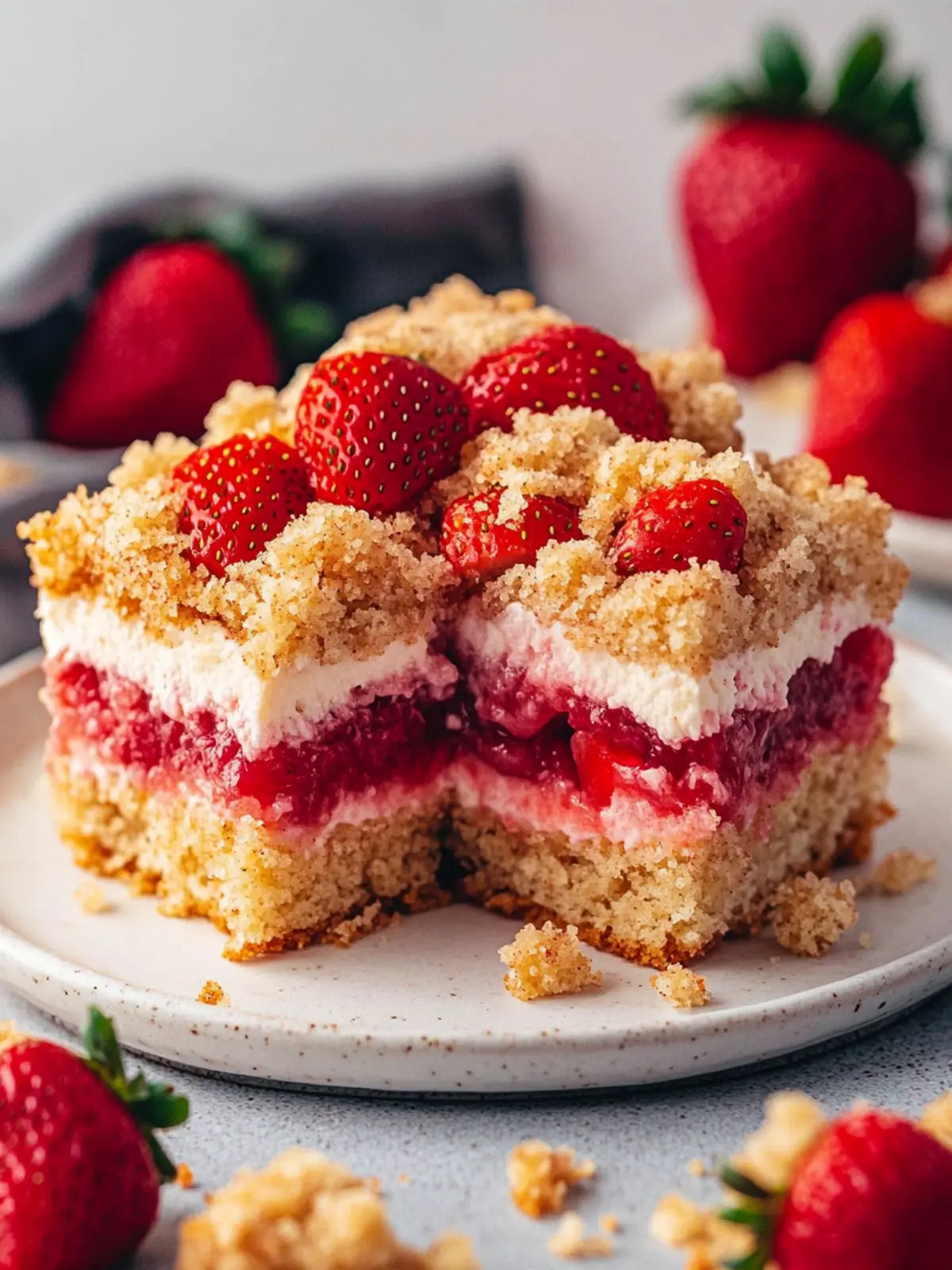 Irresistible Vegan Strawberry Crumb Cake Your New Favorite Treat Vegan Strawberry Crumb Cake