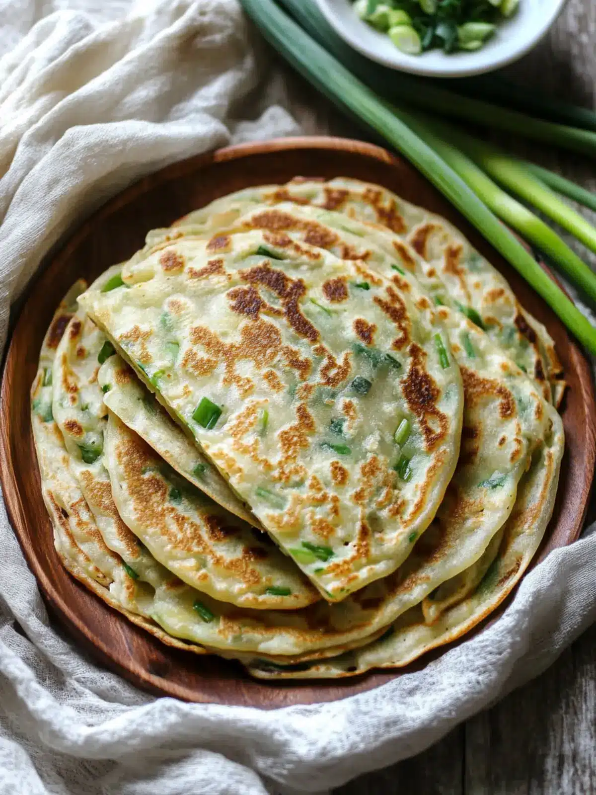 Crispy Chinese Scallion Pancakes: Homemade Happiness Awaits Chinese Scallion Pancakes