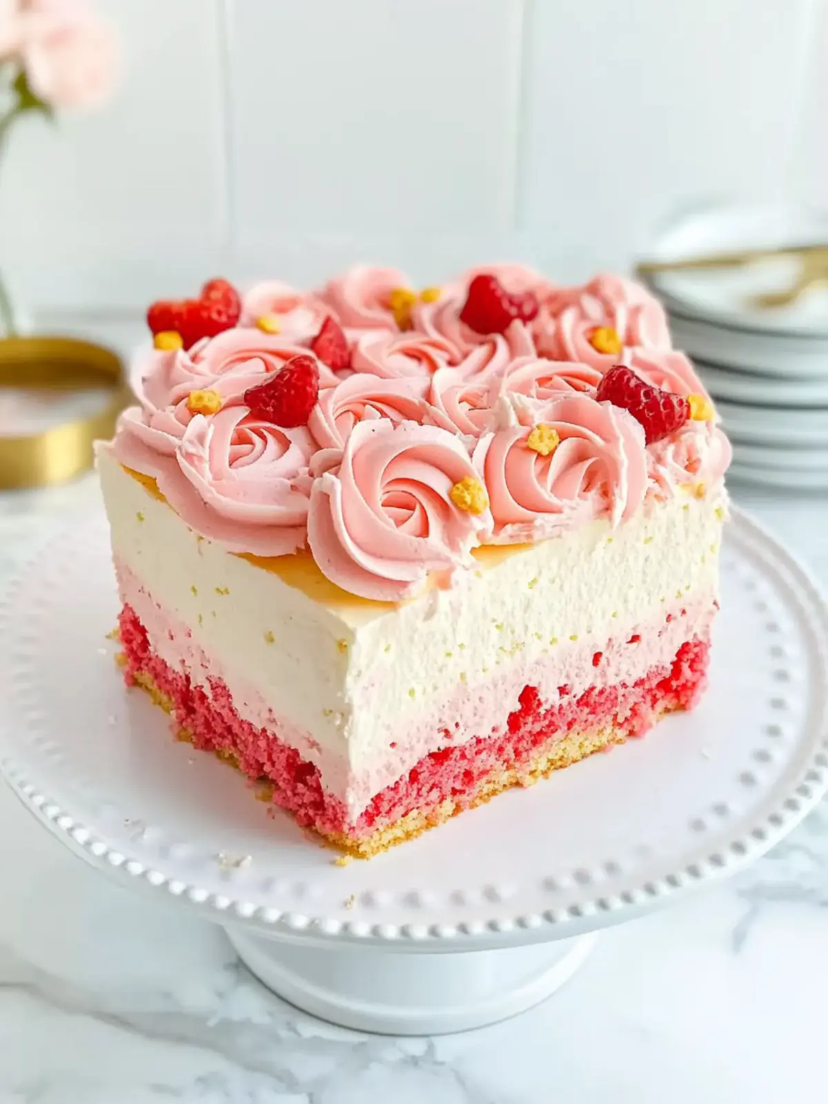 Delightful Rose Poke Cake That Will Bloom Your Taste Buds Rose Poke Cake
